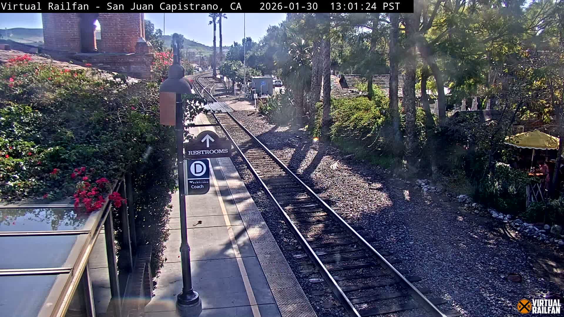 San Juan Capistrano Train Station Live Cam - San Juan Capistrano, Orange, California, USA