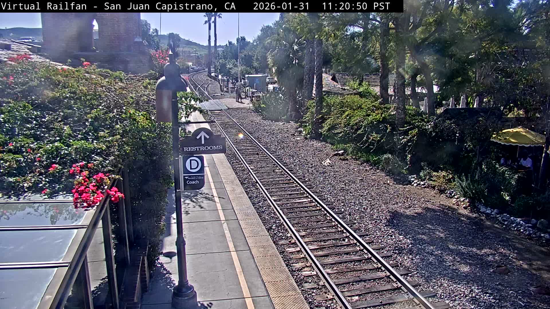 San Juan Capistrano Train Station Live Cam - San Juan Capistrano, Orange, California, USA