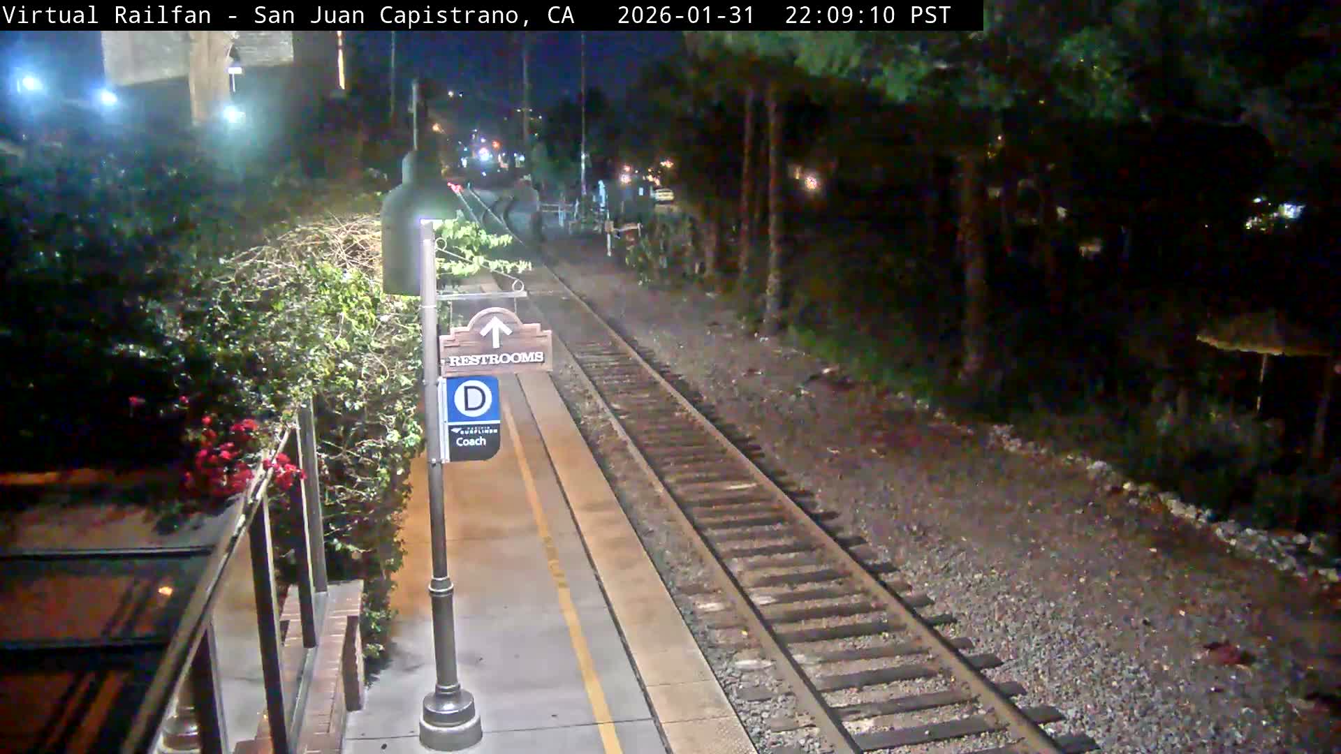 San Juan Capistrano Train Station Live Cam - San Juan Capistrano, Orange, California, USA