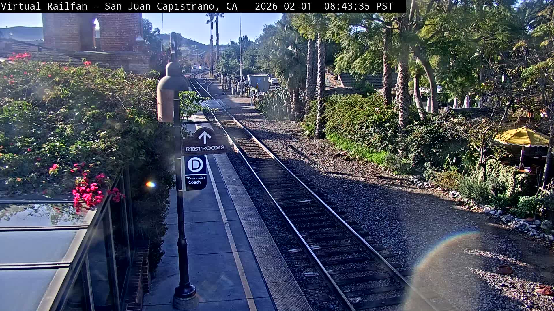 San Juan Capistrano Train Station Live Cam - San Juan Capistrano, Orange, California, USA