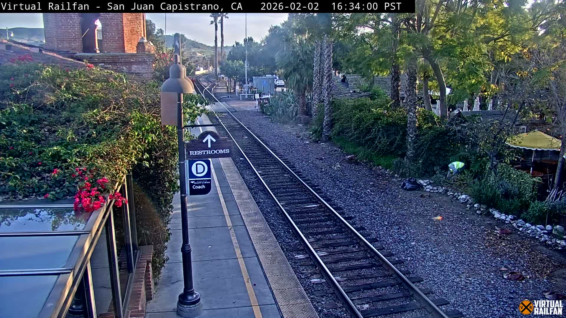 San Juan Capistrano Train Station Live Cam - San Juan Capistrano, Orange, California, USA