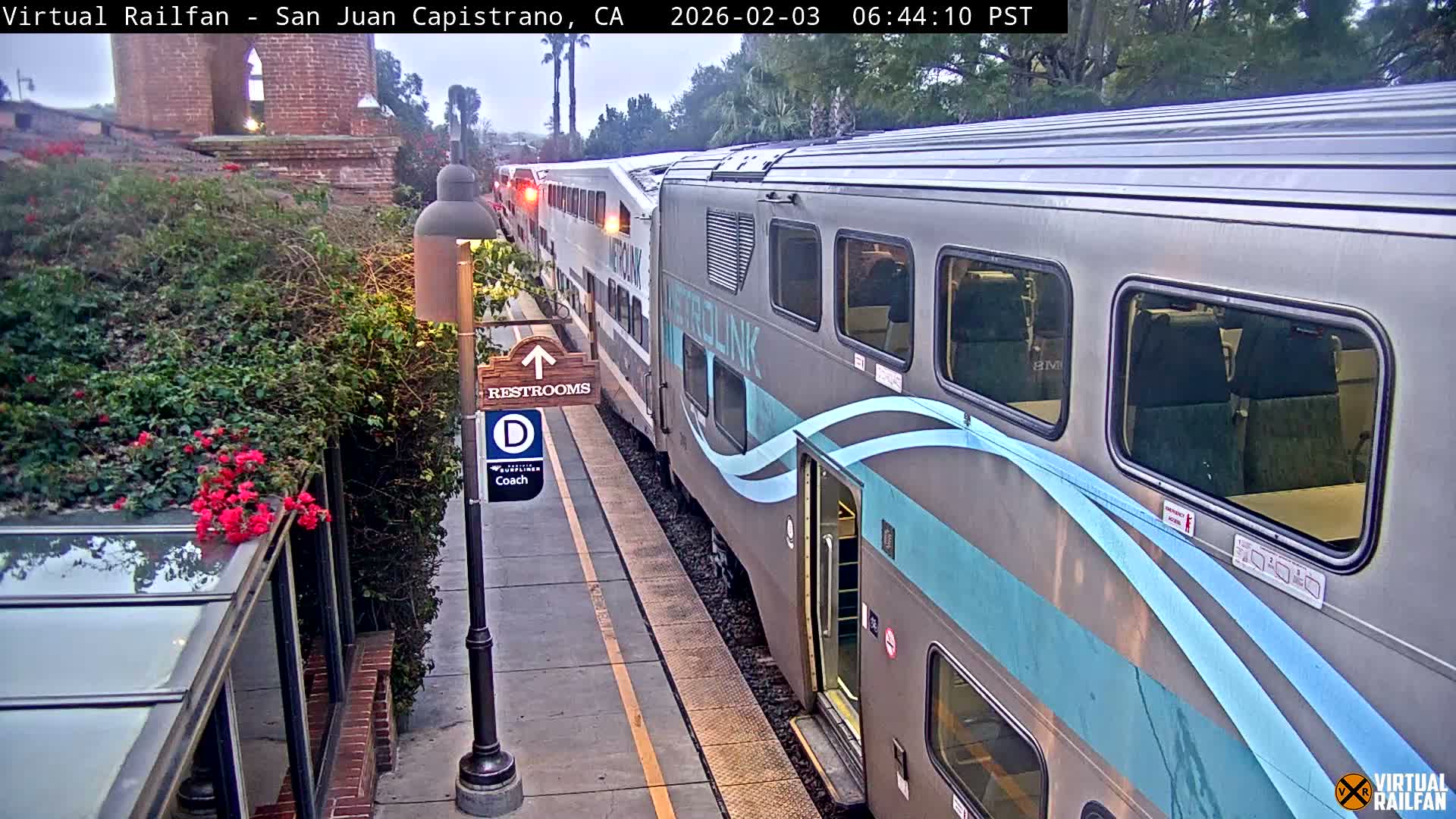San Juan Capistrano Train Station Live Cam - San Juan Capistrano, Orange, California, USA