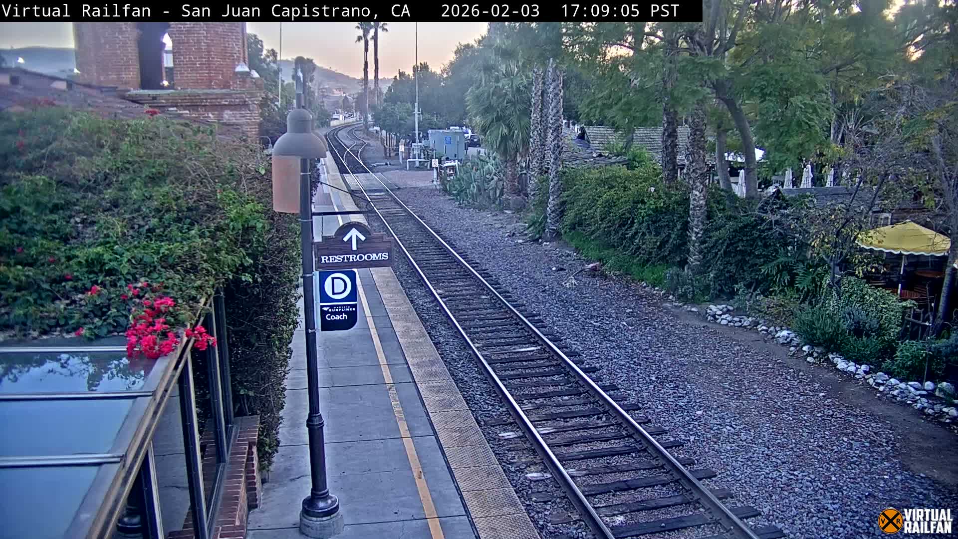 San Juan Capistrano Train Station Live Cam - San Juan Capistrano, Orange, California, USA