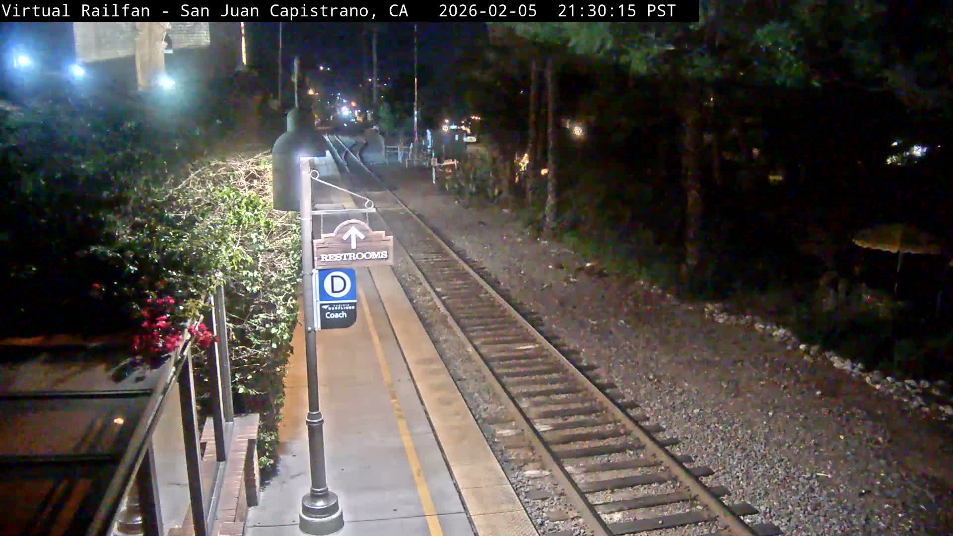 San Juan Capistrano Train Station Live Cam - San Juan Capistrano, Orange, California, USA