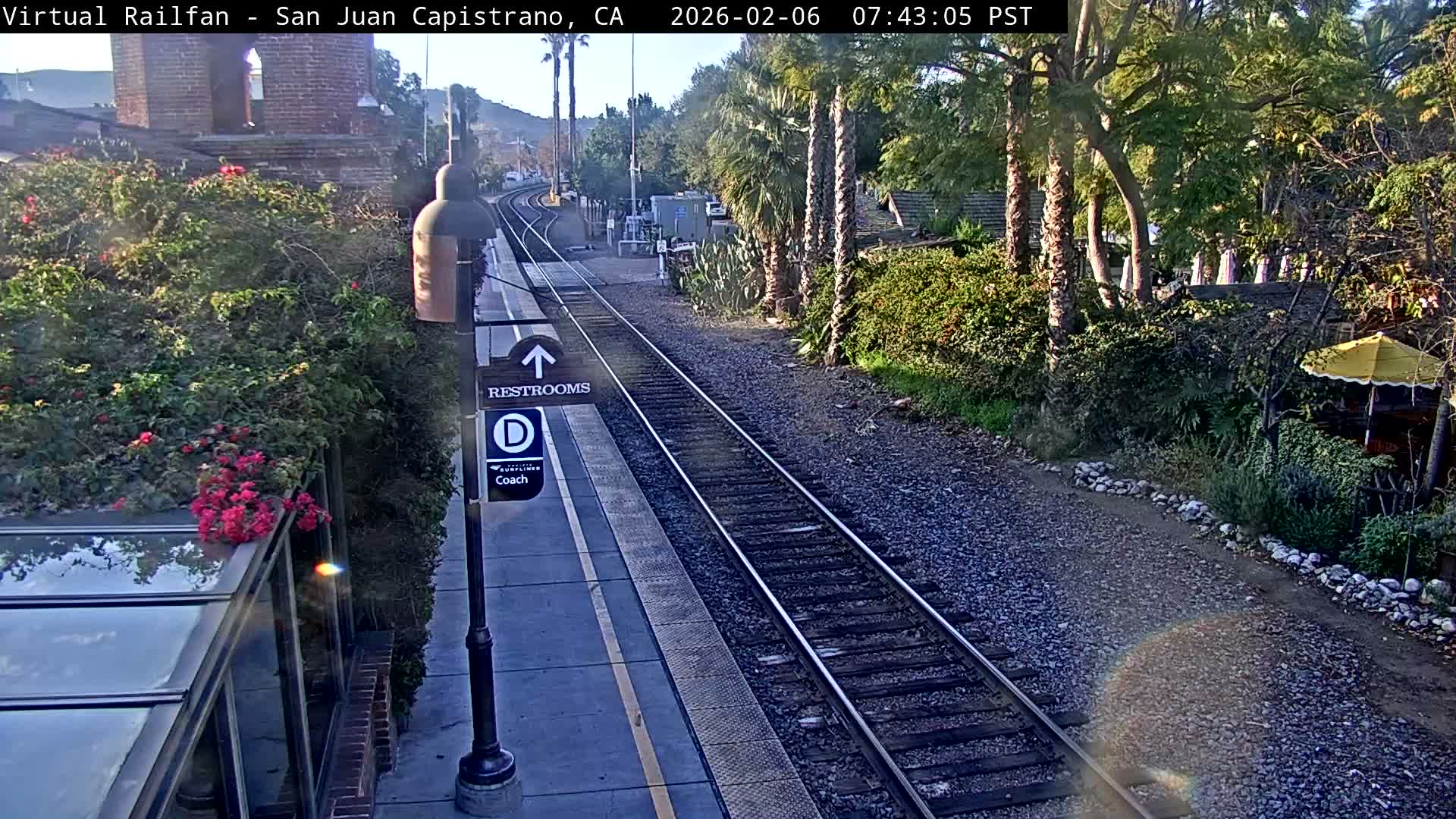 San Juan Capistrano Train Station Live Cam - San Juan Capistrano, Orange, California, USA