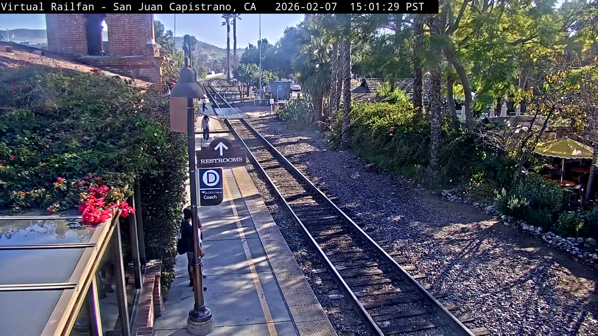 San Juan Capistrano Train Station Live Cam - San Juan Capistrano, Orange, California, USA