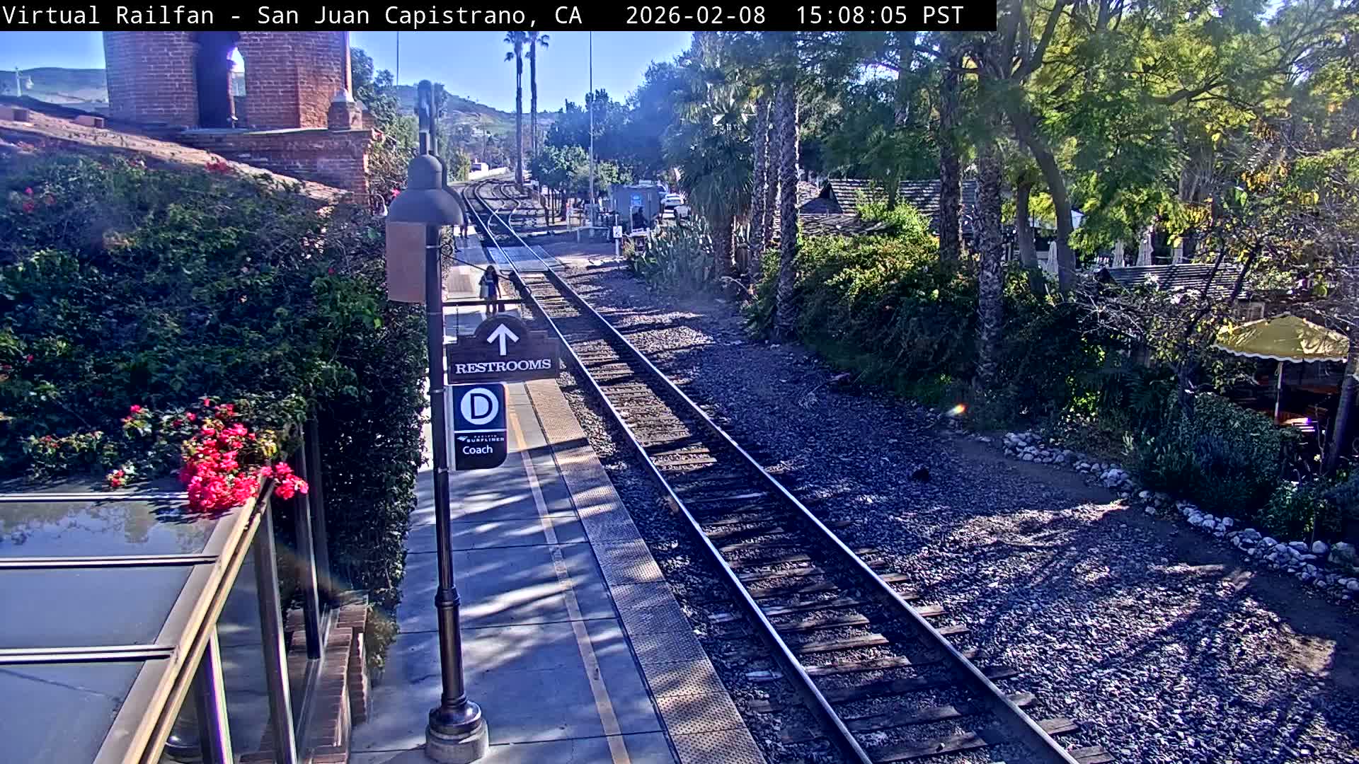 San Juan Capistrano Train Station Live Cam - San Juan Capistrano, Orange, California, USA