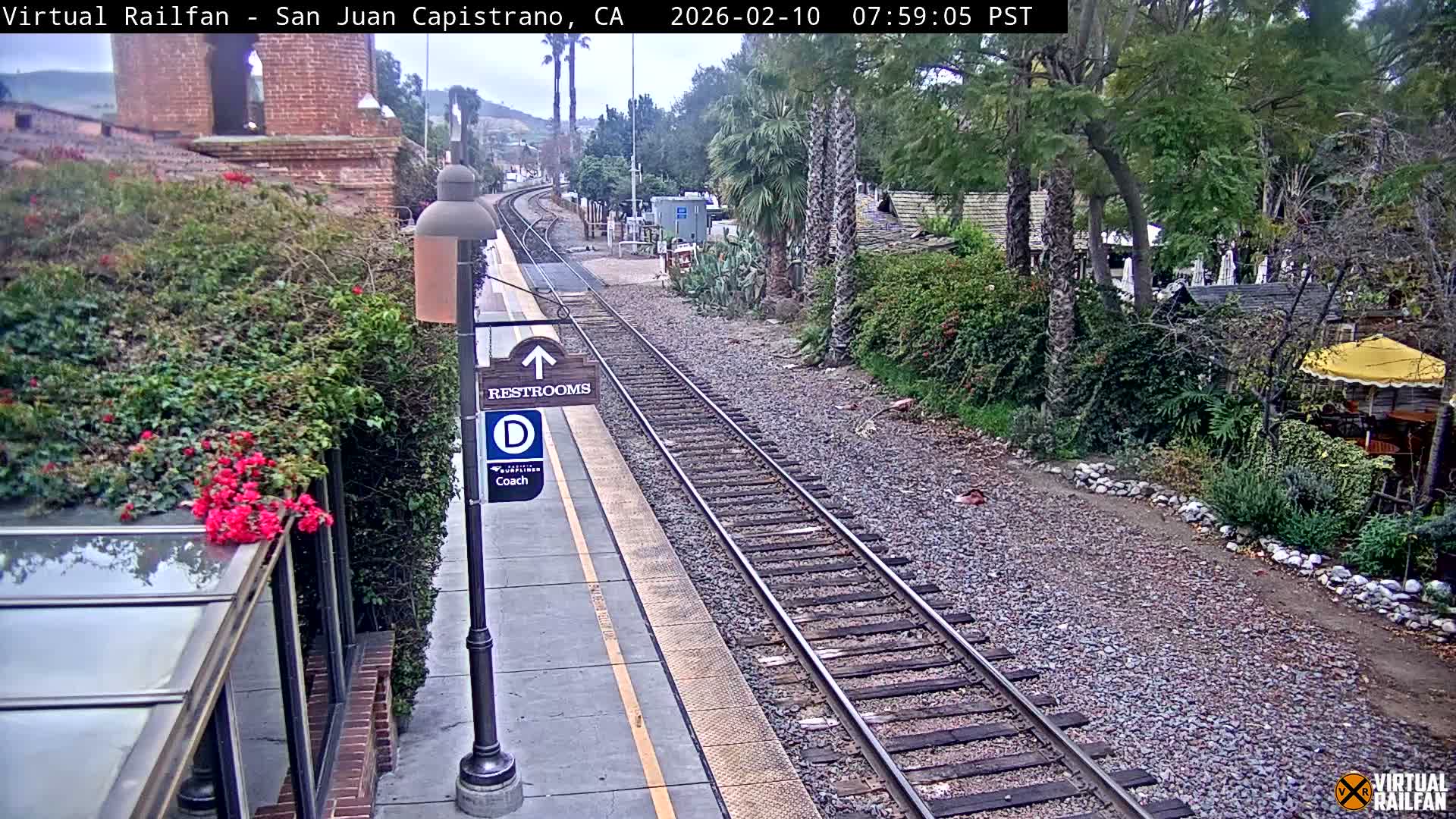 San Juan Capistrano Train Station Live Cam - San Juan Capistrano, Orange, California, USA