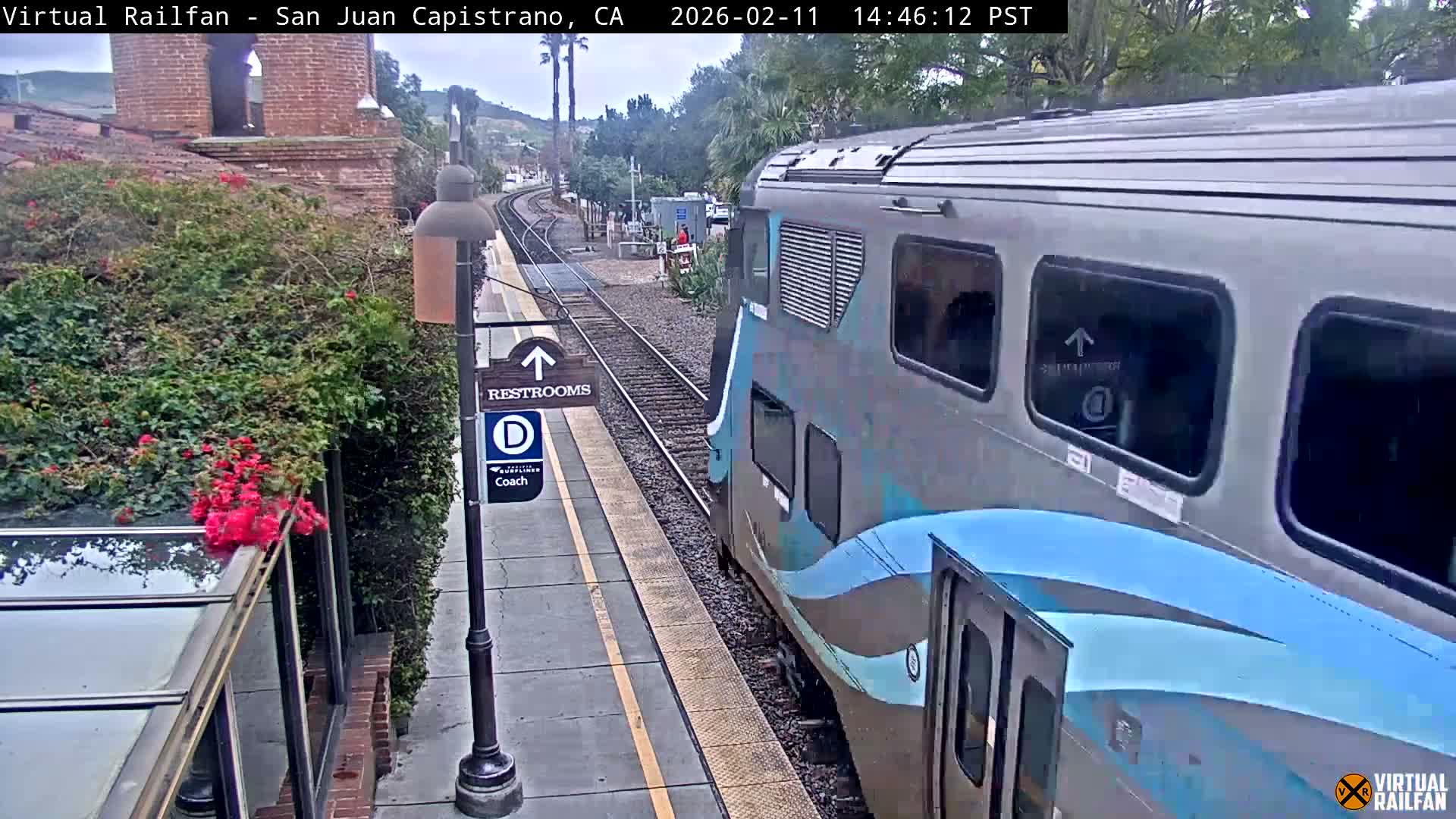 San Juan Capistrano Train Station Live Cam - San Juan Capistrano, Orange, California, USA