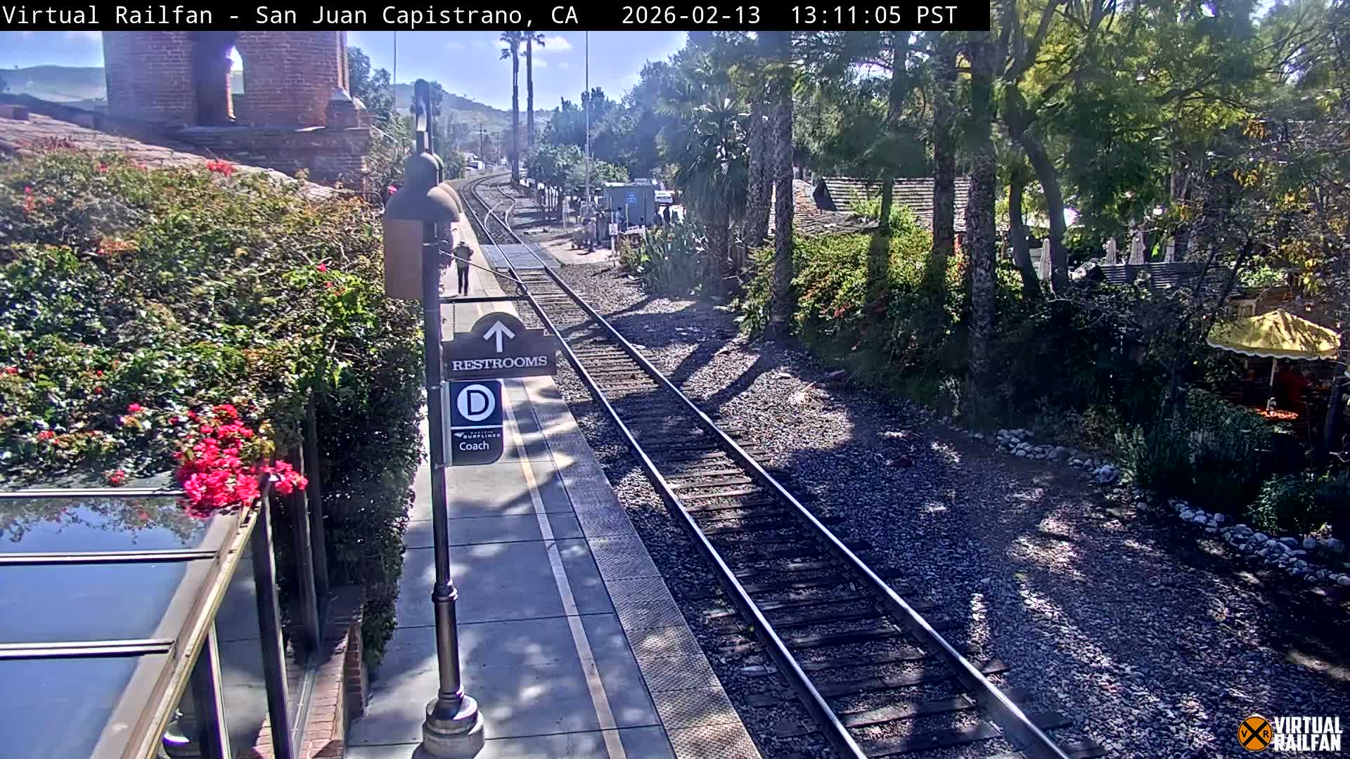 San Juan Capistrano Train Station Live Cam - San Juan Capistrano, Orange, California, USA