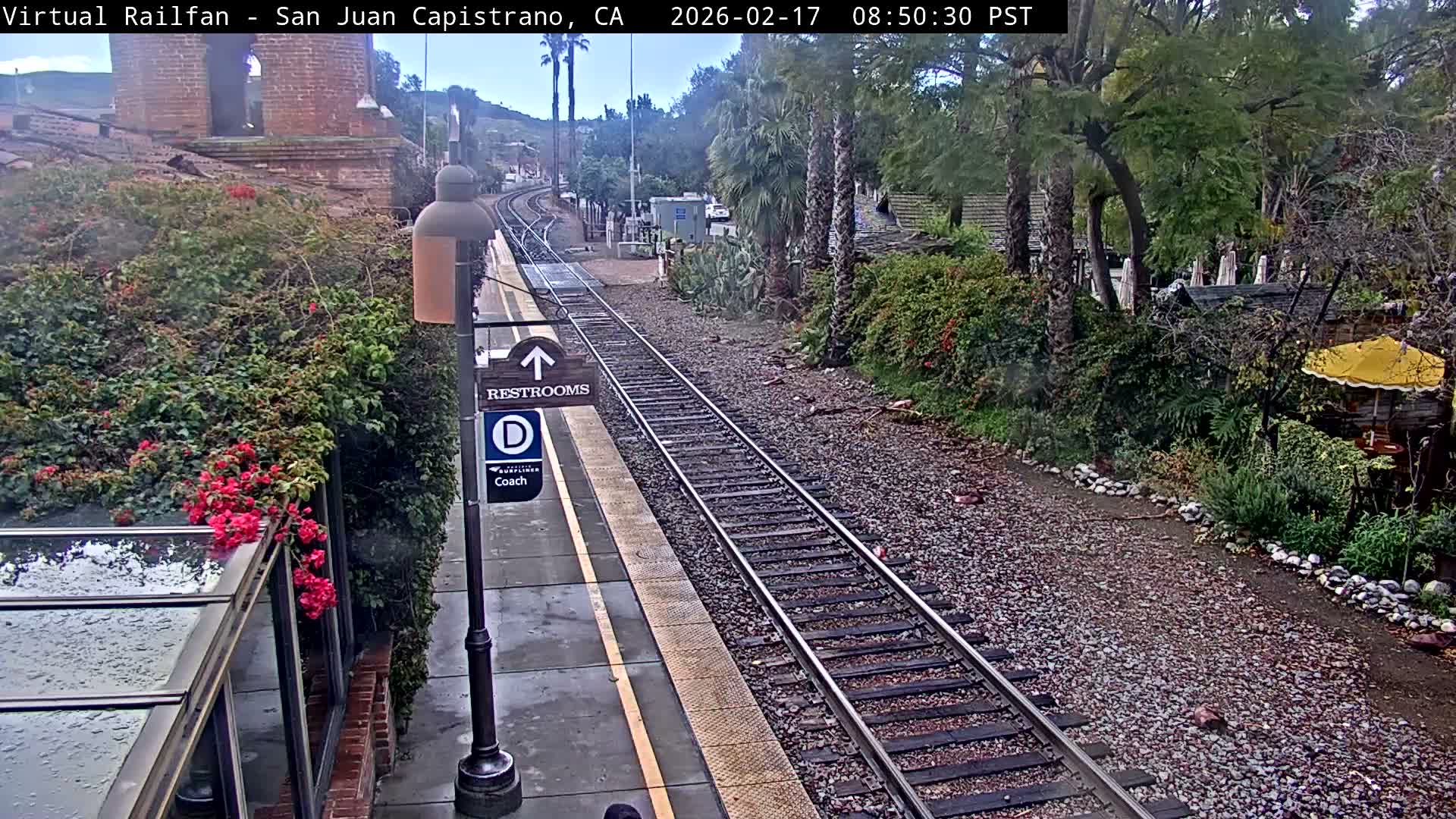 San Juan Capistrano Train Station Live Cam - San Juan Capistrano, Orange, California, USA