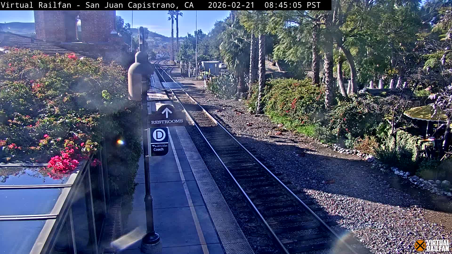 San Juan Capistrano Train Station Live Cam - San Juan Capistrano, Orange, California, USA