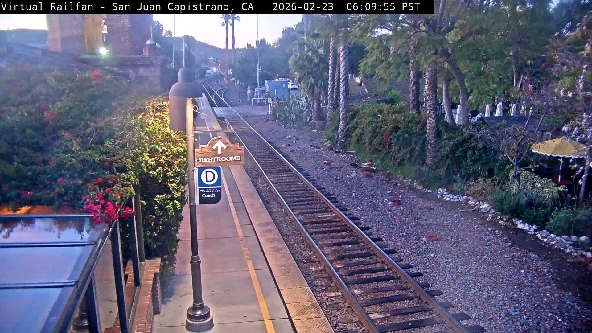 San Juan Capistrano Train Station Live Cam - San Juan Capistrano, Orange, California, USA
