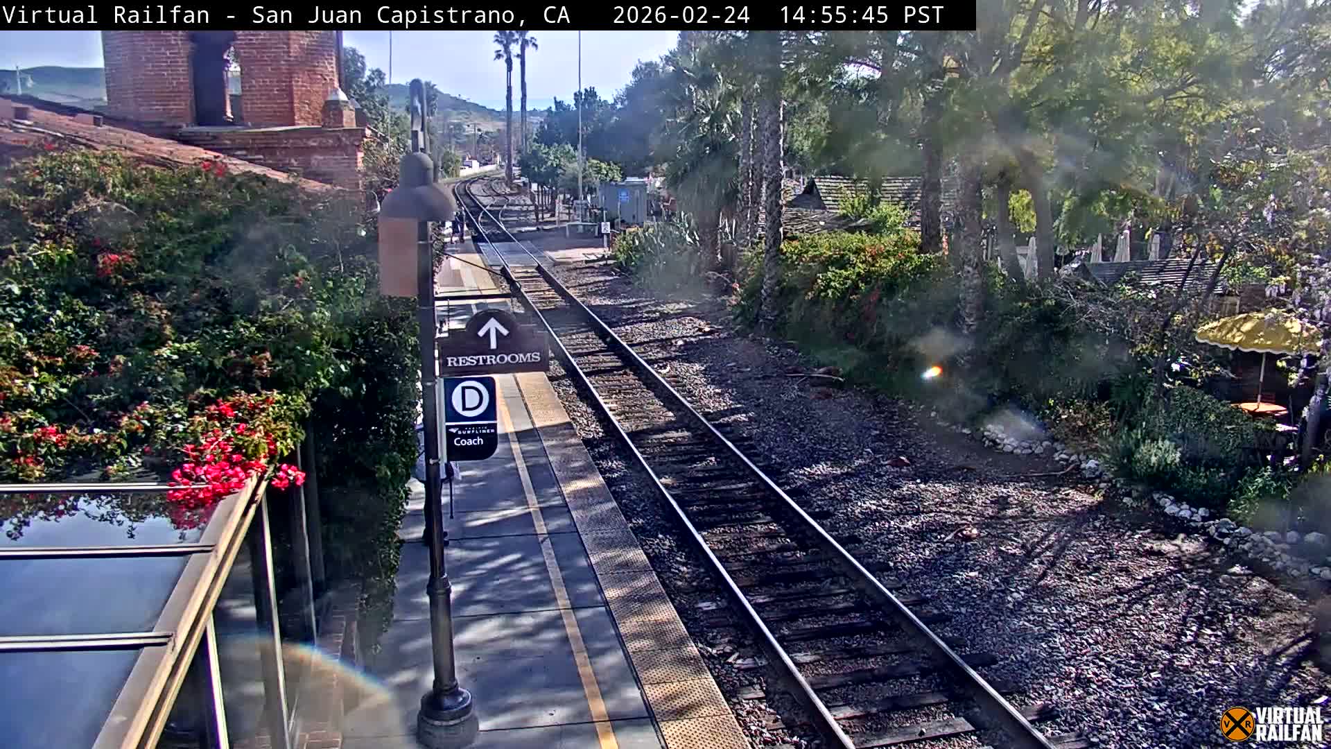 San Juan Capistrano Train Station Live Cam - San Juan Capistrano, Orange, California, USA