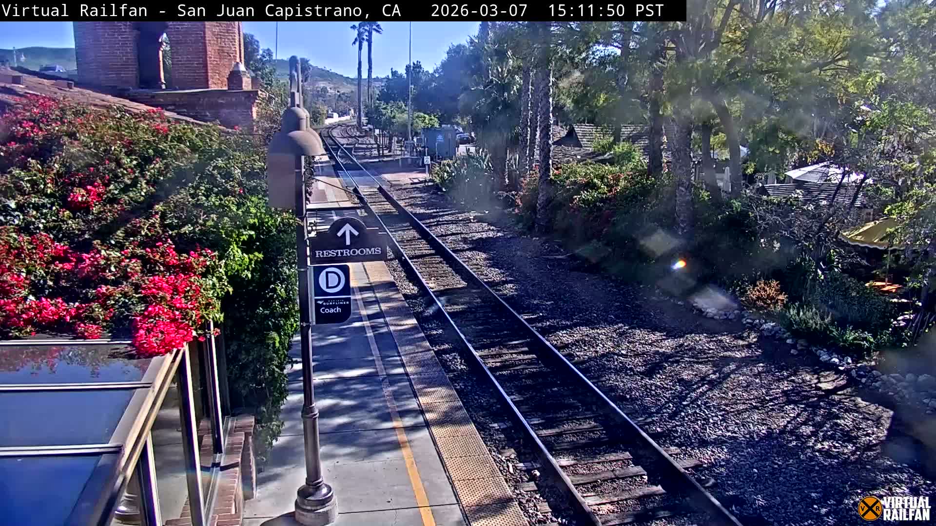 San Juan Capistrano Train Station Live Cam - San Juan Capistrano, Orange, California, USA