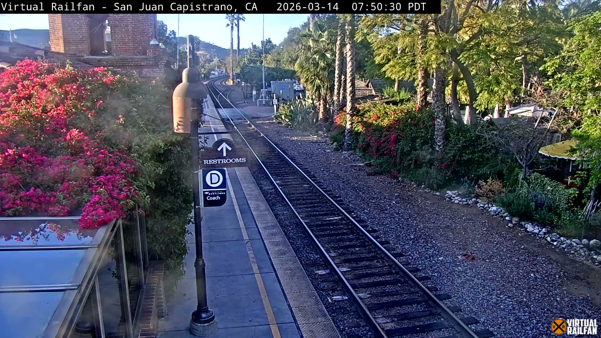 San Juan Capistrano Train Station Live Cam - San Juan Capistrano, Orange, California, USA