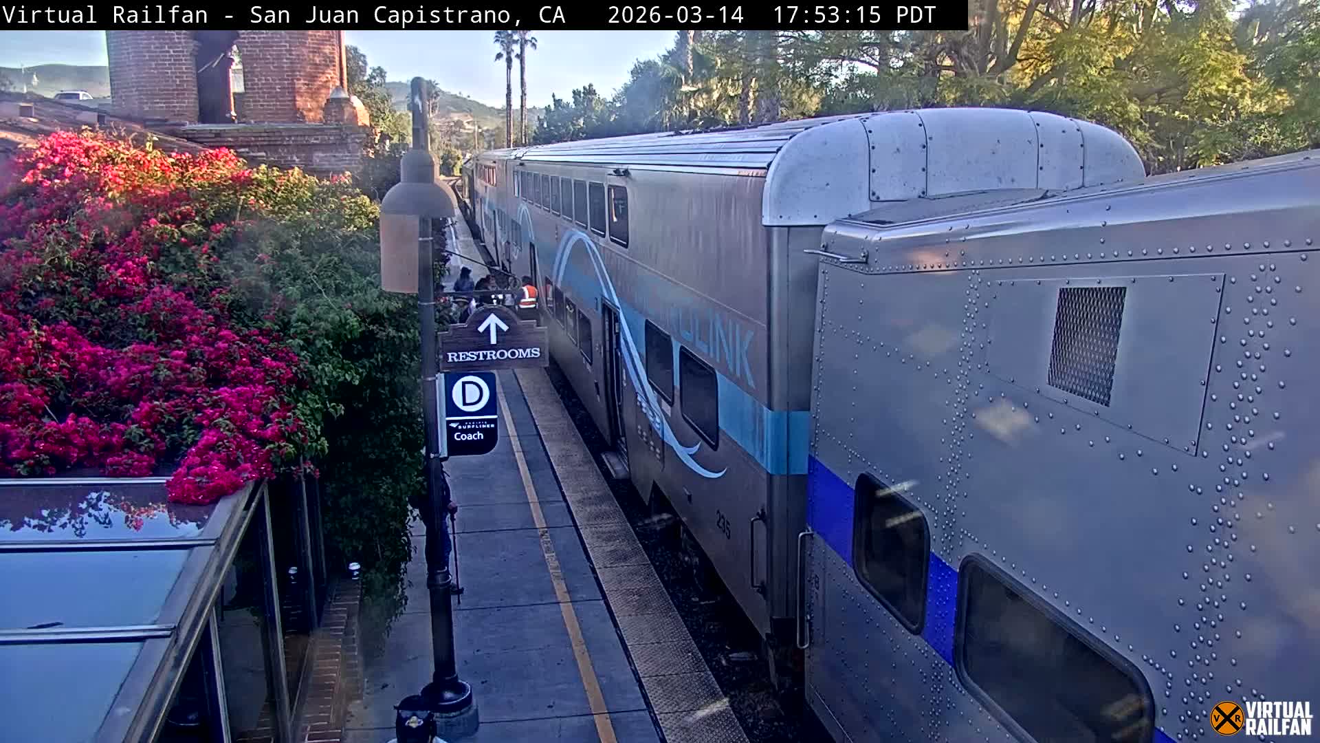 San Juan Capistrano Train Station Live Cam - San Juan Capistrano, Orange, California, USA