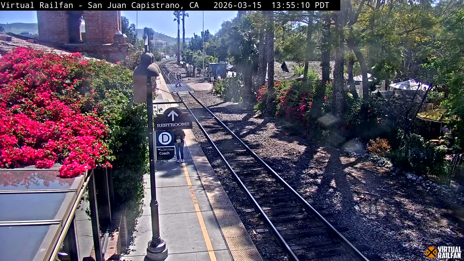 San Juan Capistrano Train Station Live Cam - San Juan Capistrano, Orange, California, USA