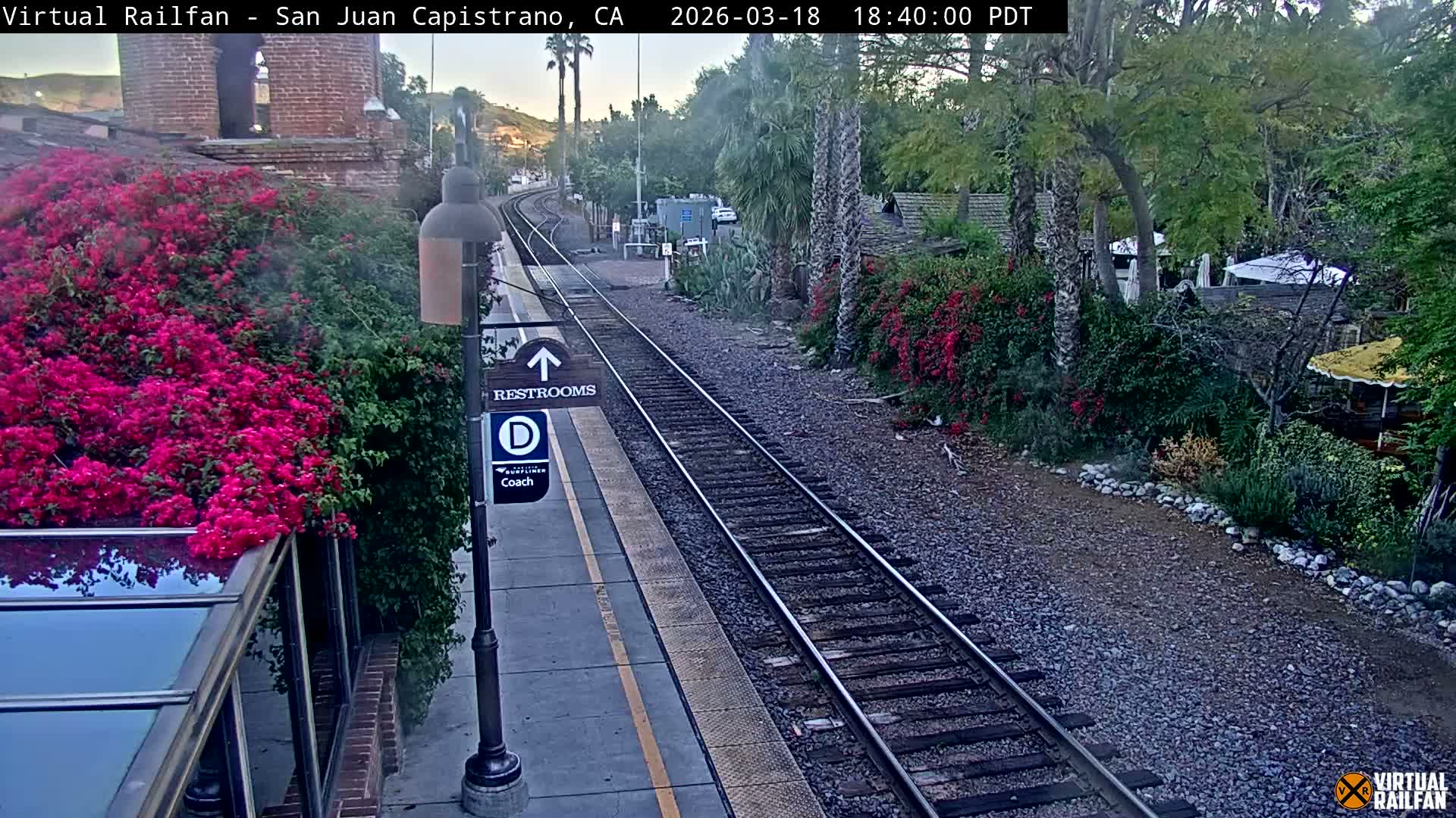 San Juan Capistrano Train Station Live Cam - San Juan Capistrano, Orange, California, USA