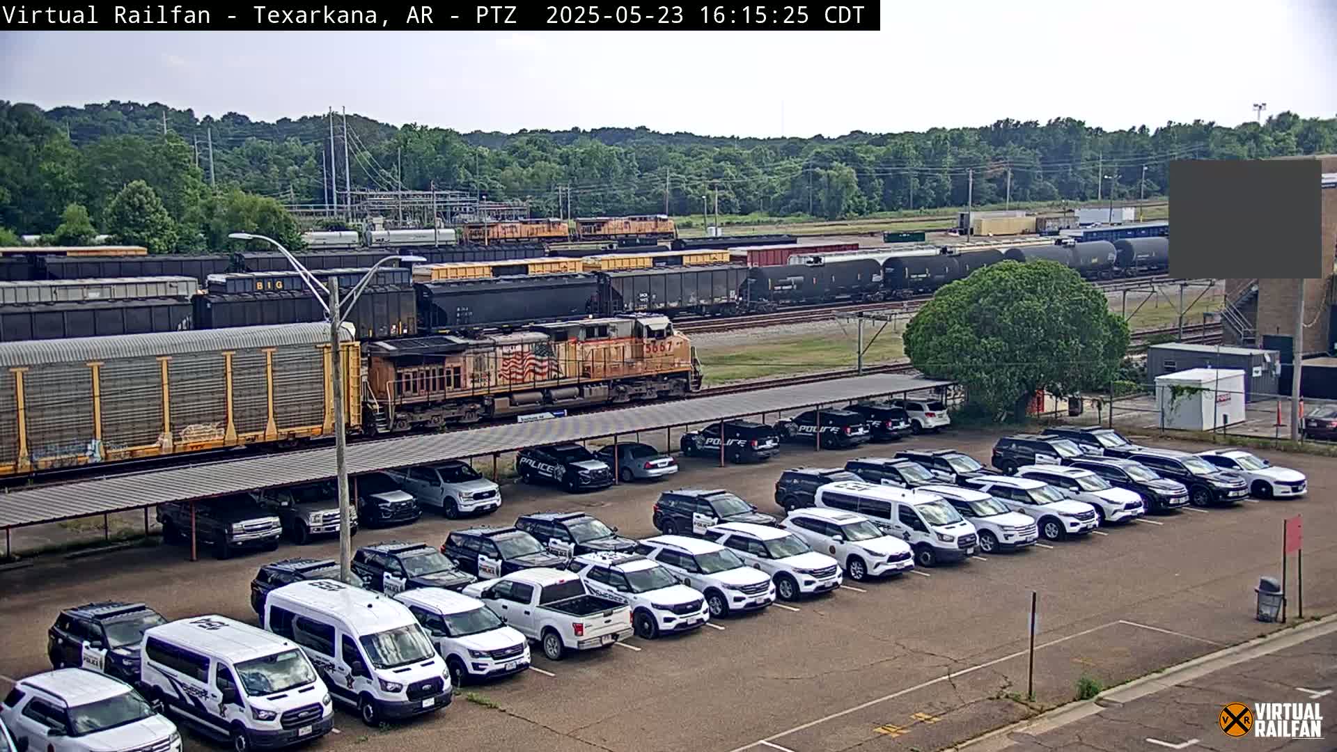 Texarkana Train Depot & Railroad Crossing Live Cam - Texarkana,Miller, Arkansas, USA 