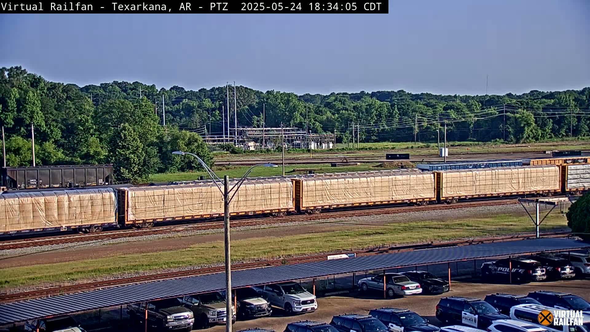 Texarkana Train Depot & Railroad Crossing Live Cam - Texarkana,Miller, Arkansas, USA 