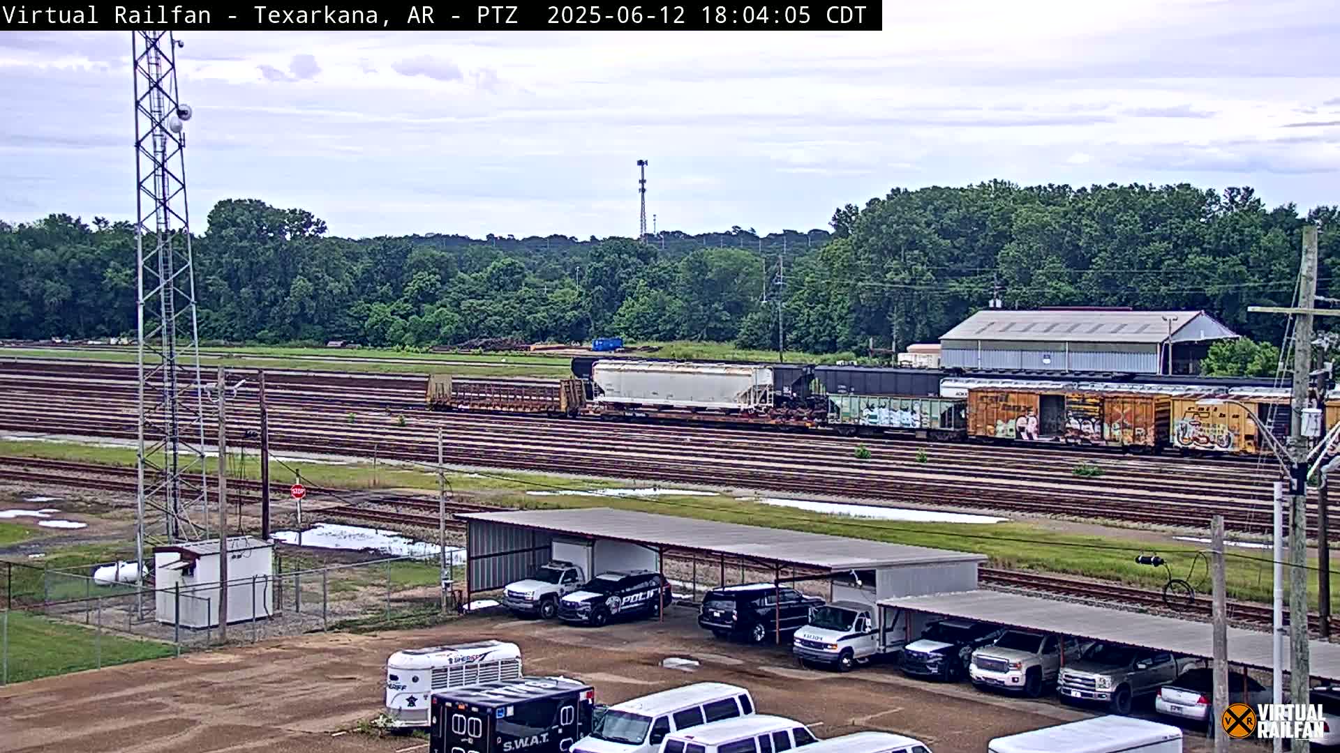 Texarkana Train Depot & Railroad Crossing Live Cam - Texarkana,Miller, Arkansas, USA 