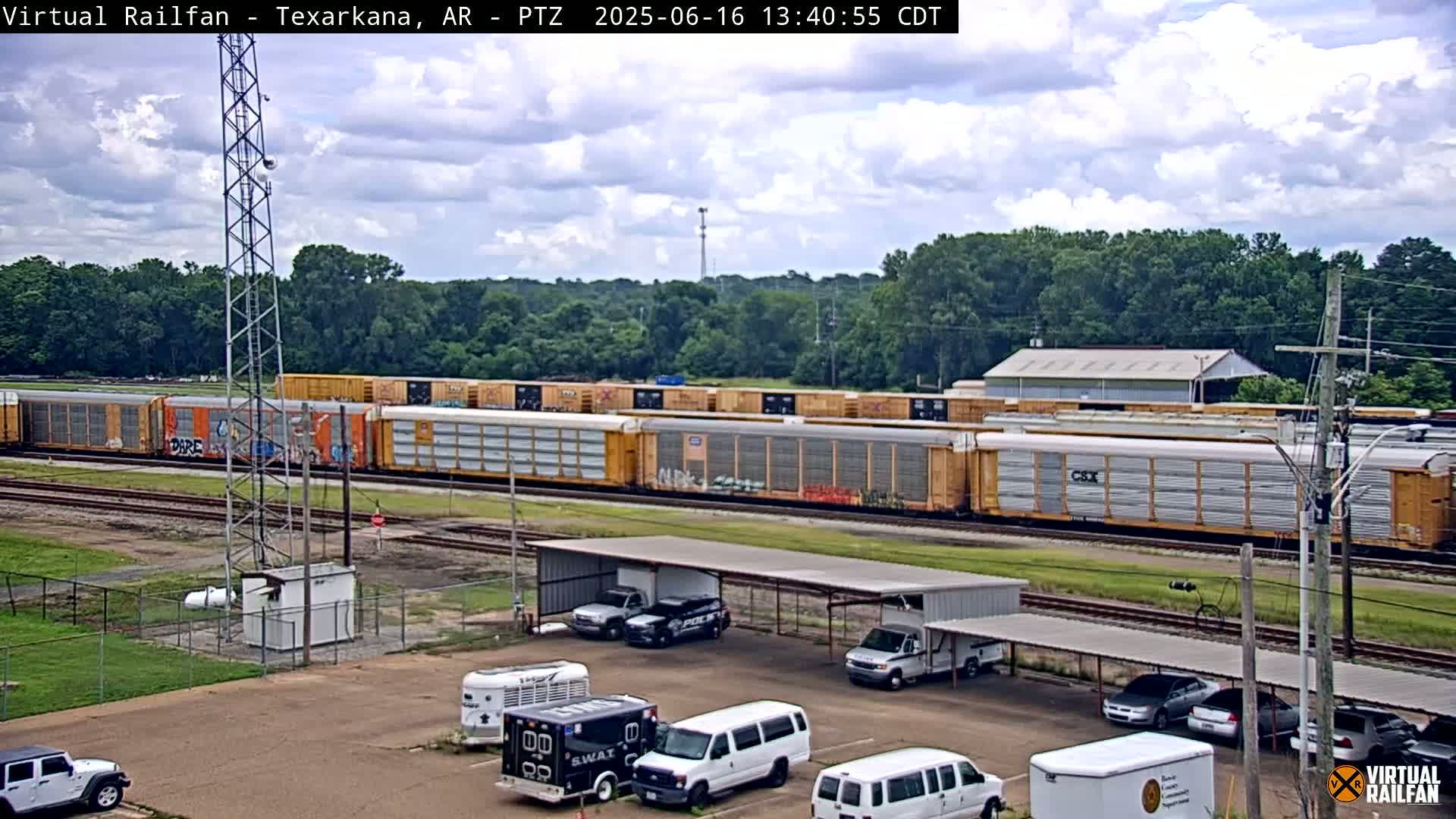 Texarkana Train Depot & Railroad Crossing Live Cam - Texarkana,Miller, Arkansas, USA 