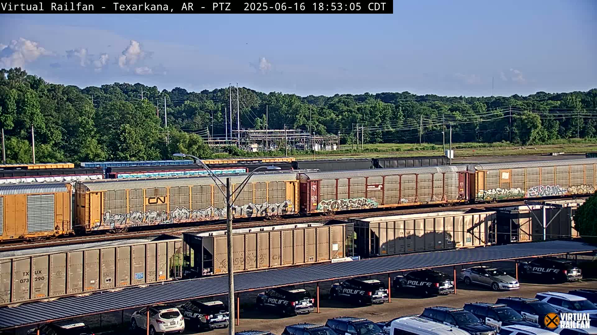 Texarkana Train Depot & Railroad Crossing Live Cam - Texarkana,Miller, Arkansas, USA 