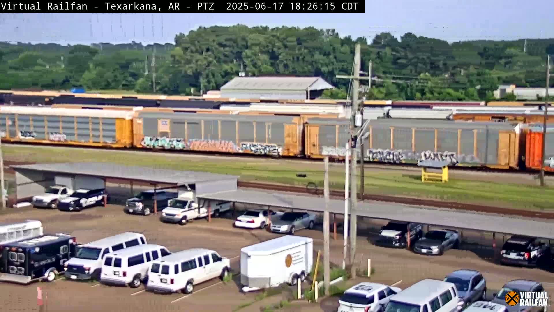 Texarkana Train Depot & Railroad Crossing Live Cam - Texarkana,Miller, Arkansas, USA 