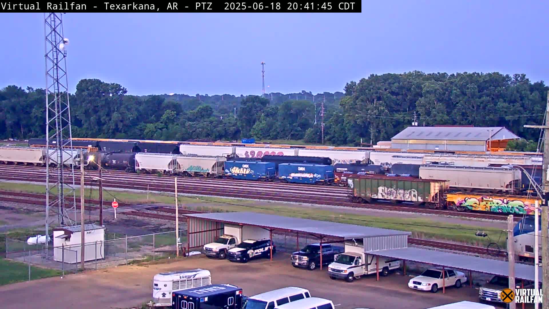 Texarkana Train Depot & Railroad Crossing Live Cam - Texarkana,Miller, Arkansas, USA 