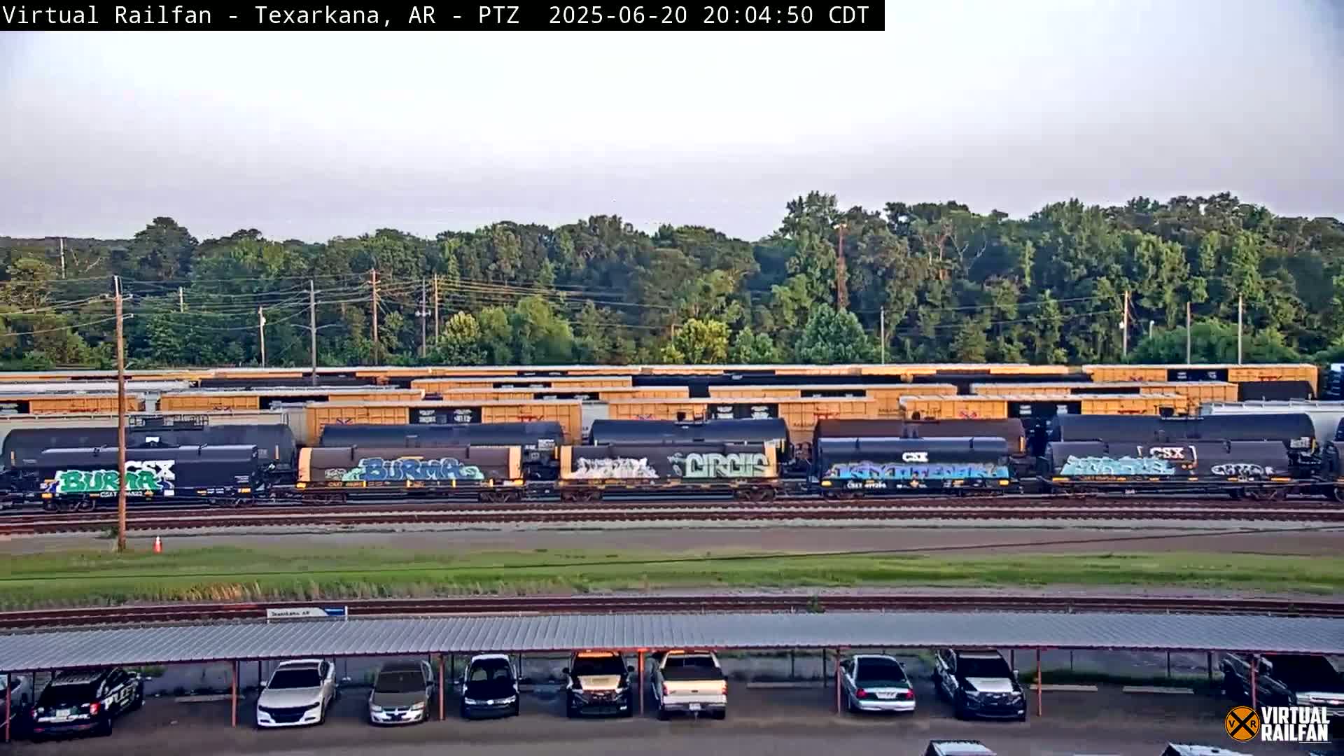 Texarkana Train Depot & Railroad Crossing Live Cam - Texarkana,Miller, Arkansas, USA 