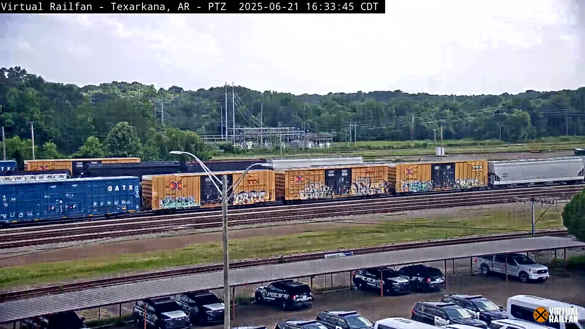 Texarkana Train Depot & Railroad Crossing Live Cam - Texarkana,Miller, Arkansas, USA 