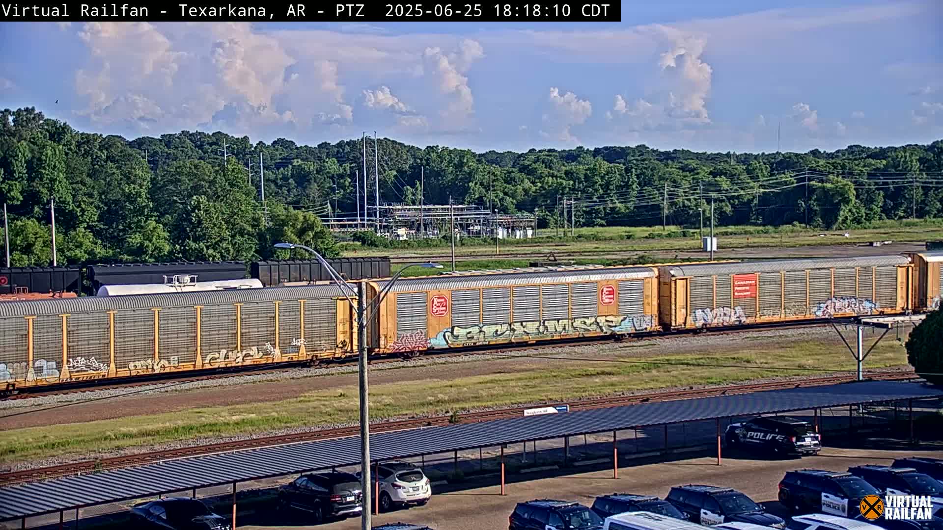 Texarkana Train Depot & Railroad Crossing Live Cam - Texarkana,Miller, Arkansas, USA 