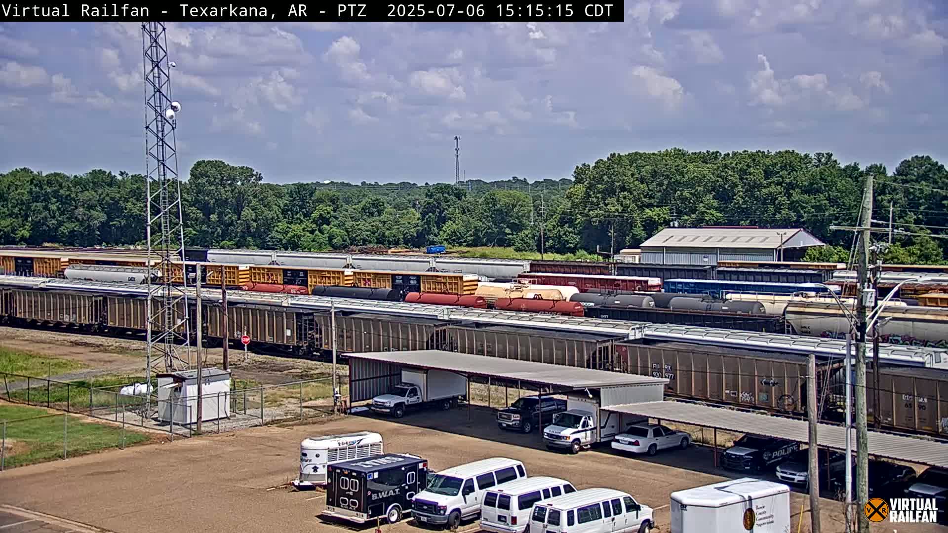 Texarkana Train Depot & Railroad Crossing Live Cam - Texarkana,Miller, Arkansas, USA 