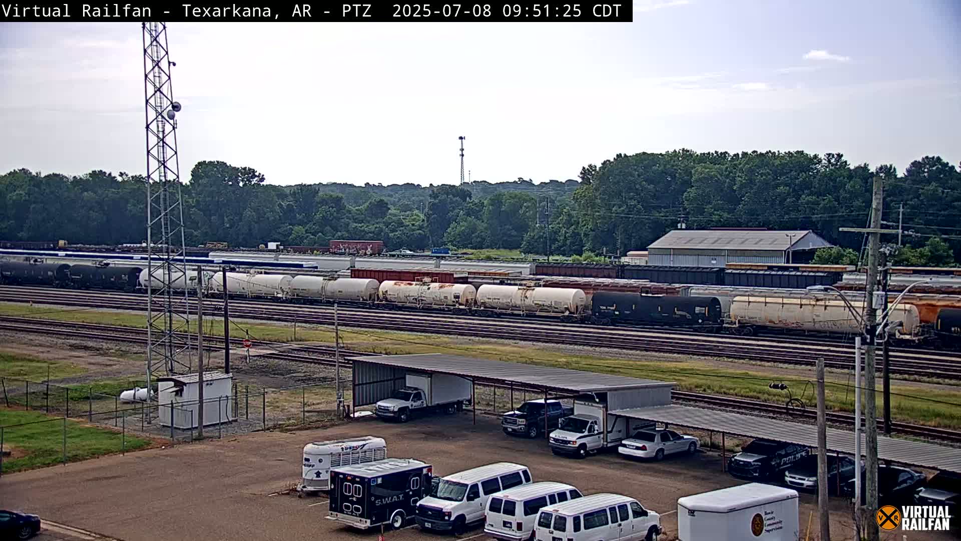 Texarkana Train Depot & Railroad Crossing Live Cam - Texarkana,Miller, Arkansas, USA 