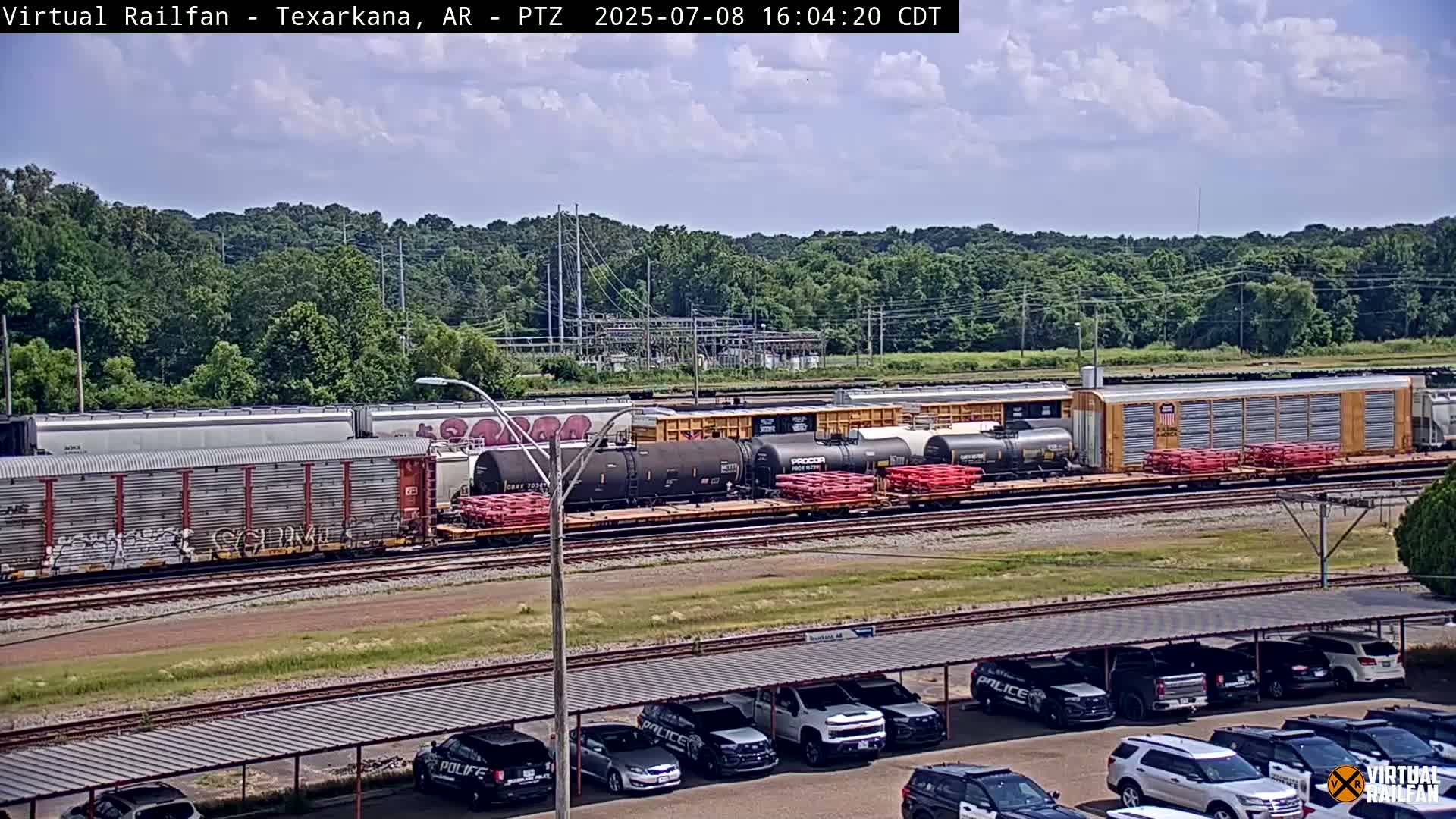 Texarkana Train Depot & Railroad Crossing Live Cam - Texarkana,Miller, Arkansas, USA 