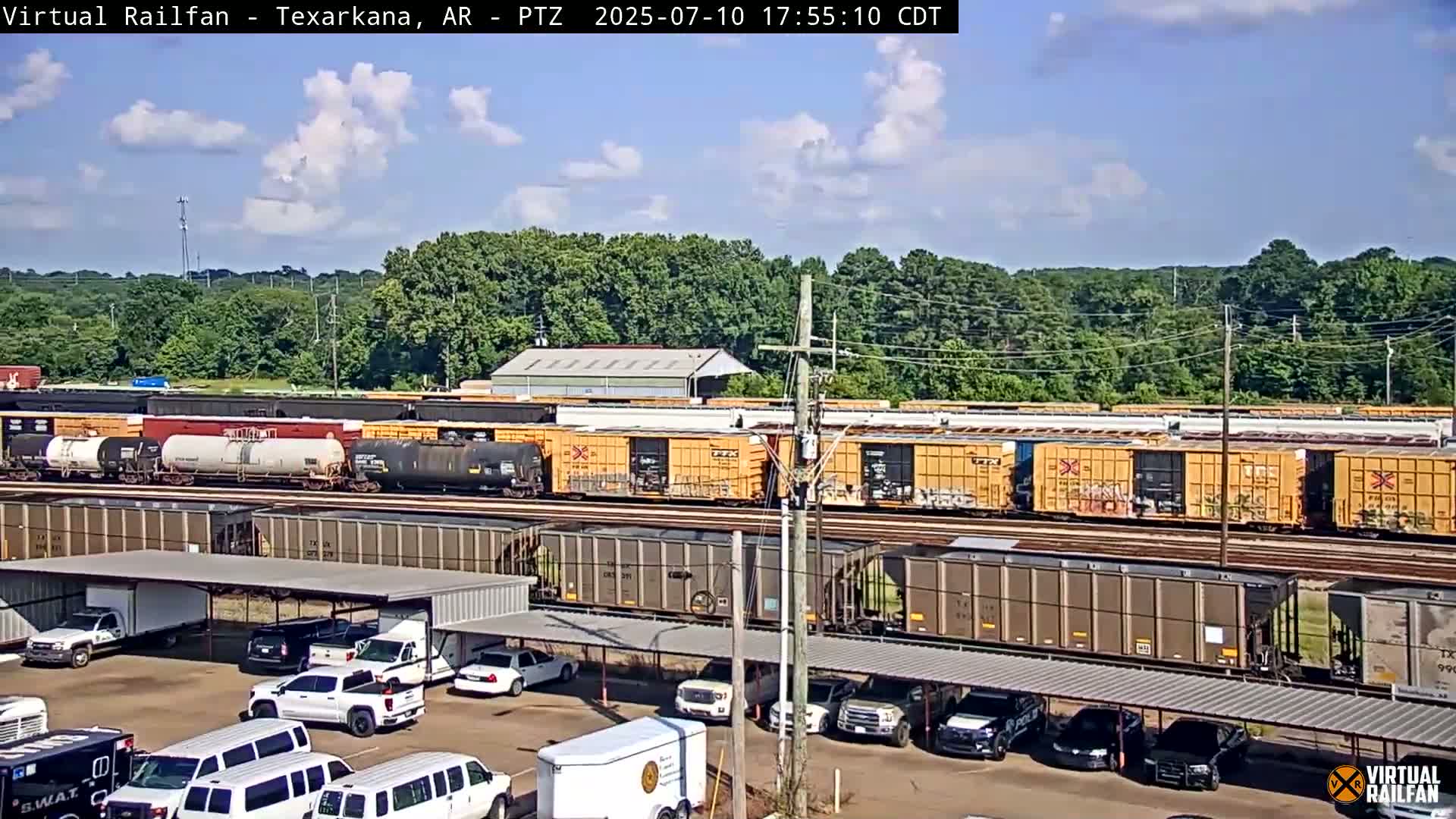 Texarkana Train Depot & Railroad Crossing Live Cam - Texarkana,Miller, Arkansas, USA 