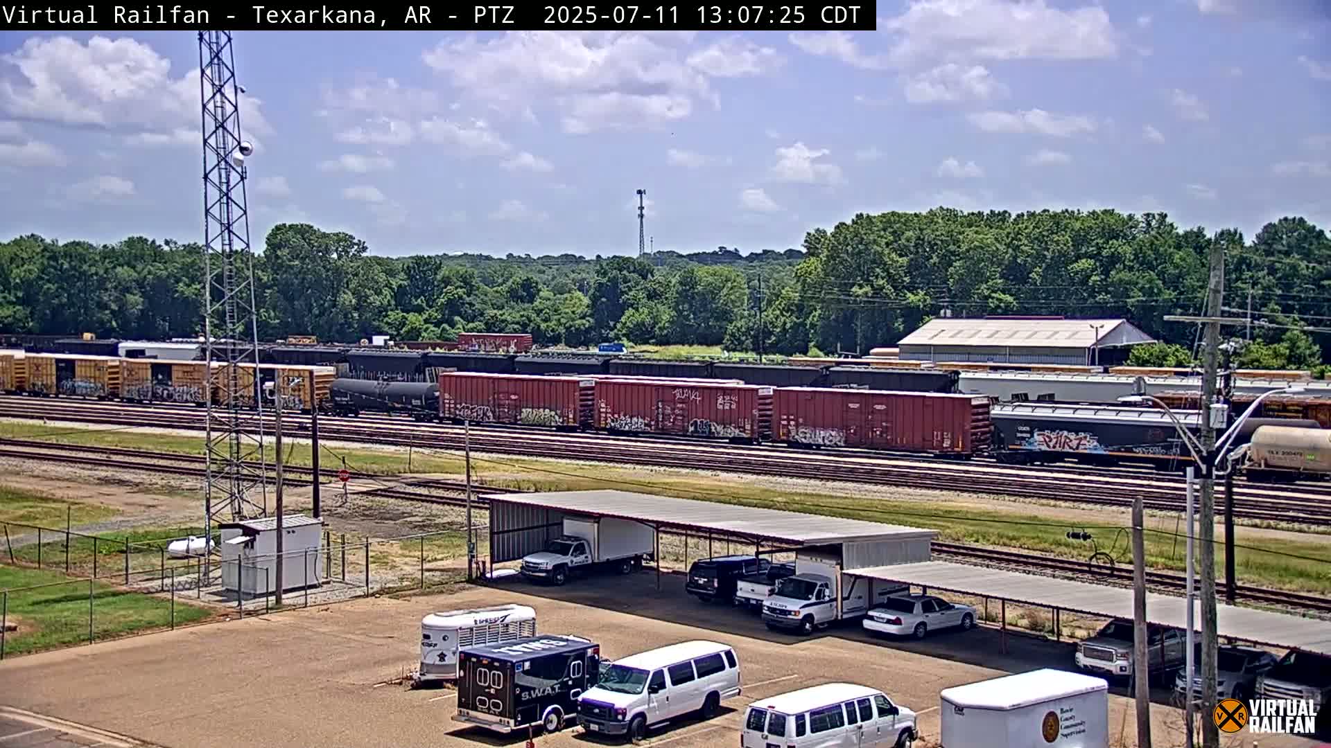 Texarkana Train Depot & Railroad Crossing Live Cam - Texarkana,Miller, Arkansas, USA 