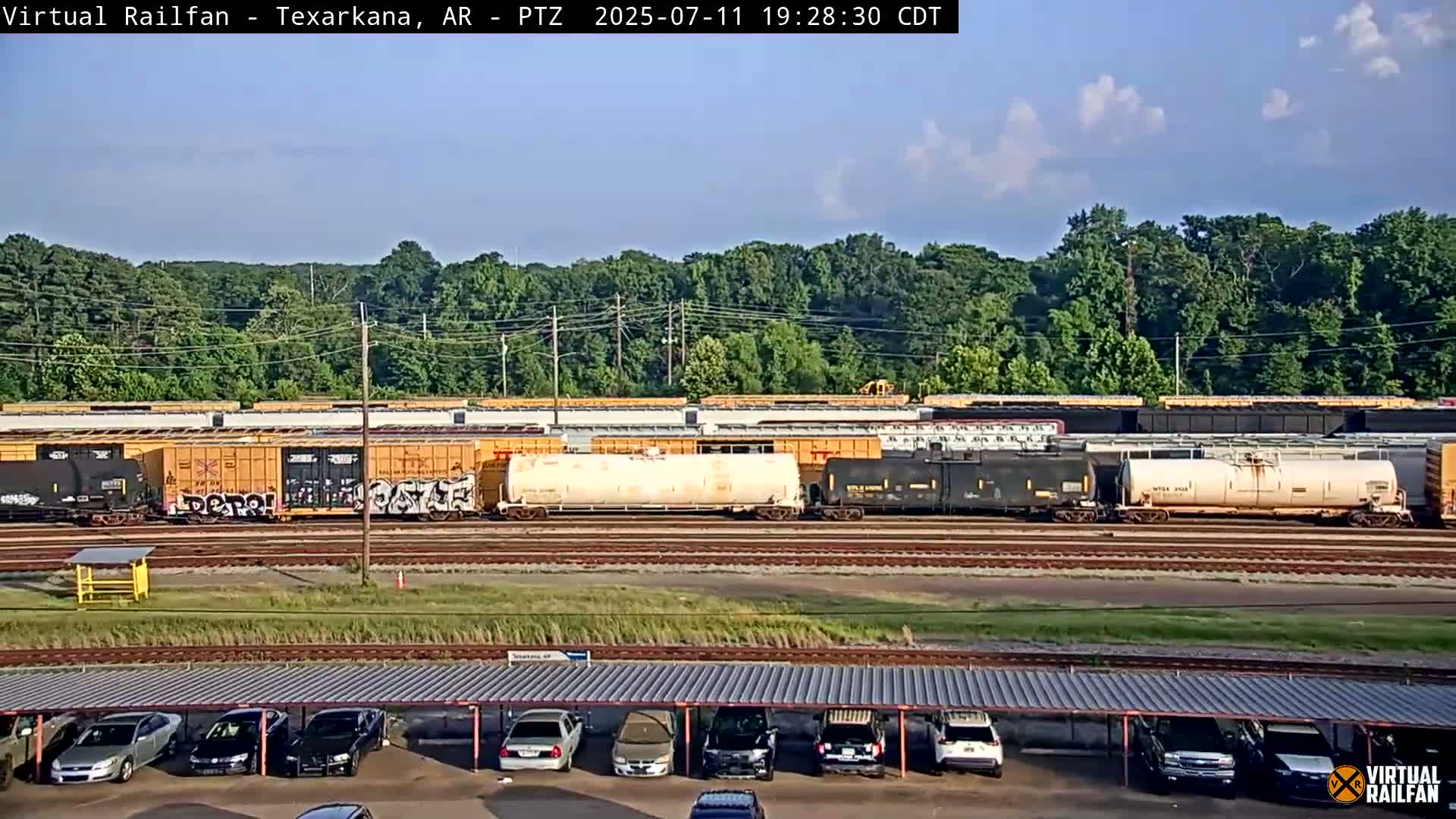 Texarkana Train Depot & Railroad Crossing Live Cam - Texarkana,Miller, Arkansas, USA 
