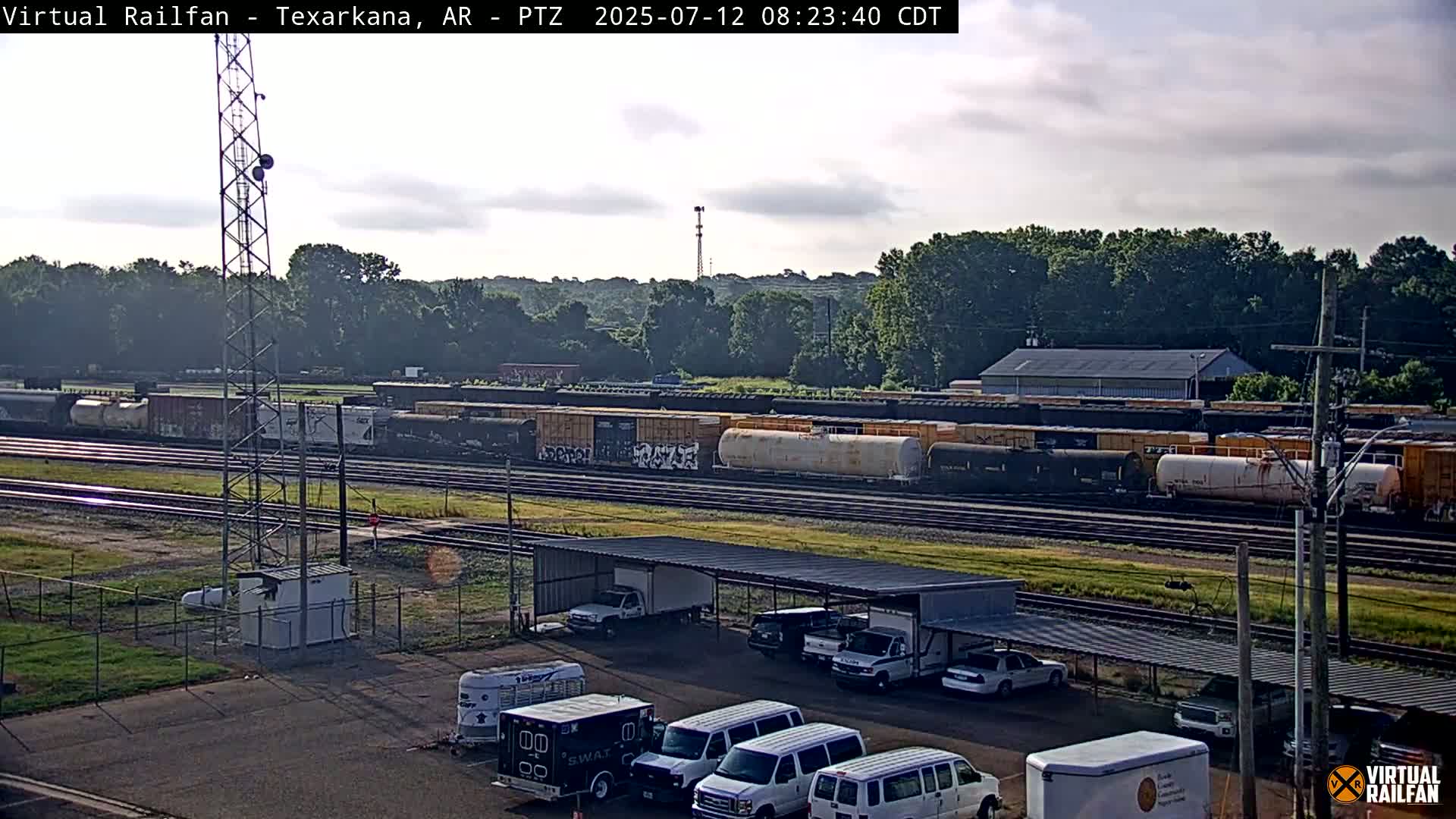 Texarkana Train Depot & Railroad Crossing Live Cam - Texarkana,Miller, Arkansas, USA 