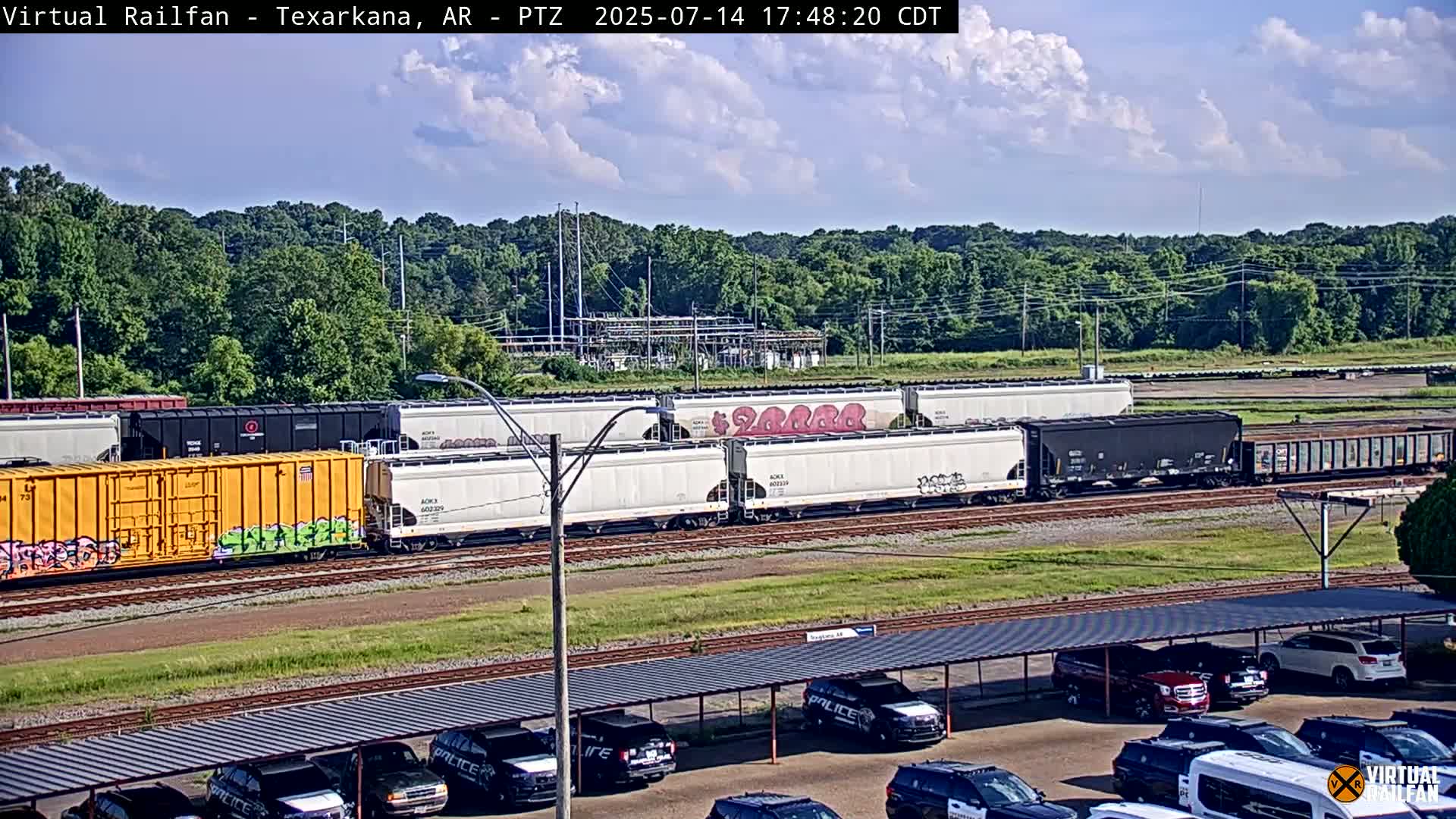 Texarkana Train Depot & Railroad Crossing Live Cam - Texarkana,Miller, Arkansas, USA 
