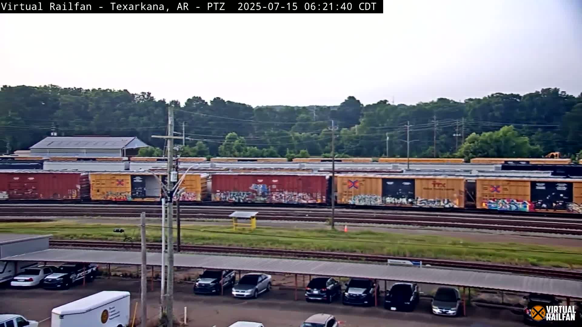 Texarkana Train Depot & Railroad Crossing Live Cam - Texarkana,Miller, Arkansas, USA 