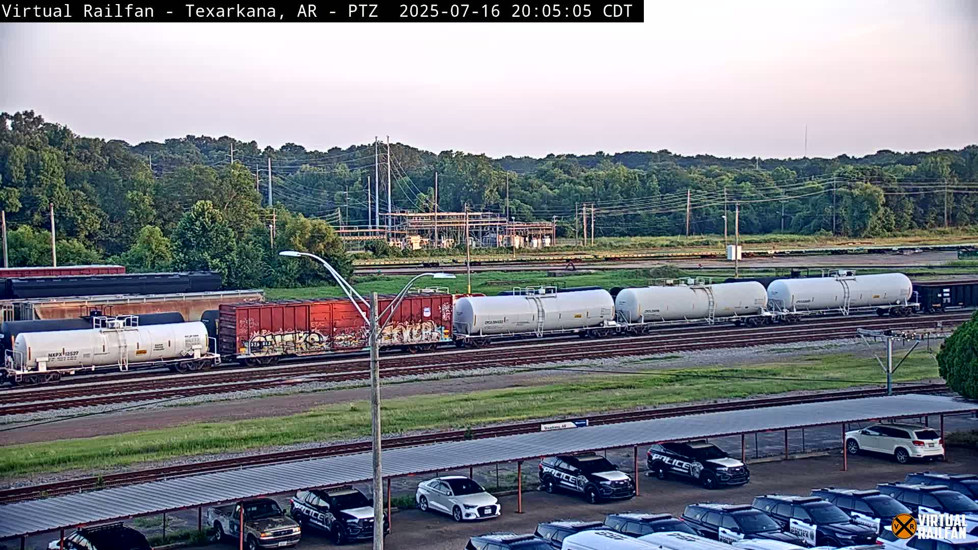 Texarkana Train Depot & Railroad Crossing Live Cam - Texarkana,Miller, Arkansas, USA 