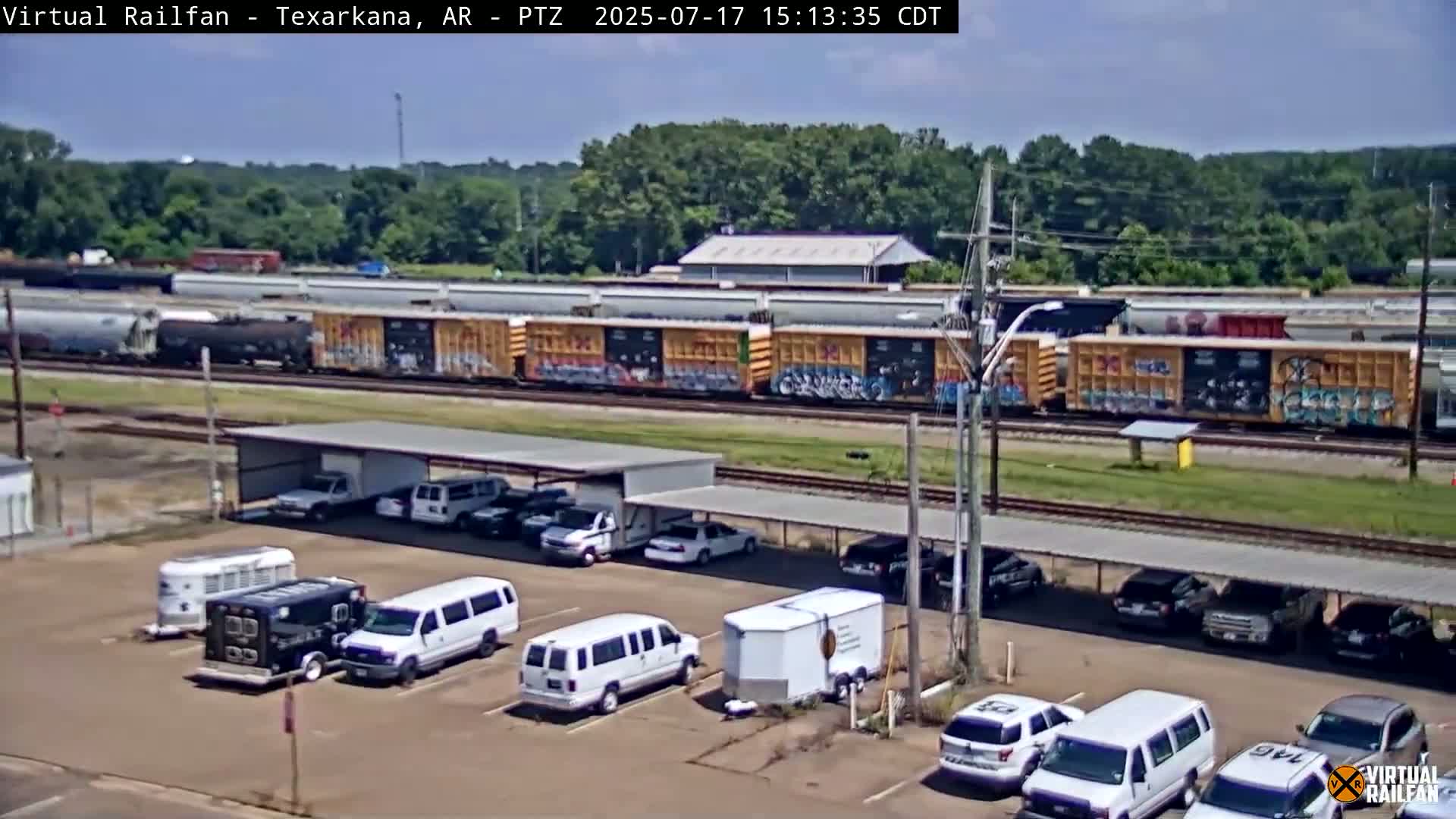 Texarkana Train Depot & Railroad Crossing Live Cam - Texarkana,Miller, Arkansas, USA 