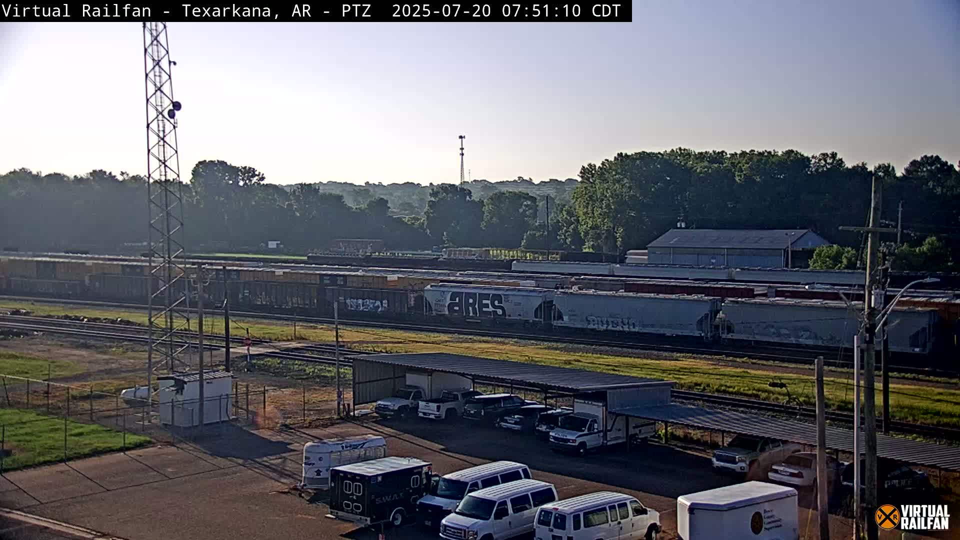 Texarkana Train Depot & Railroad Crossing Live Cam - Texarkana,Miller, Arkansas, USA 