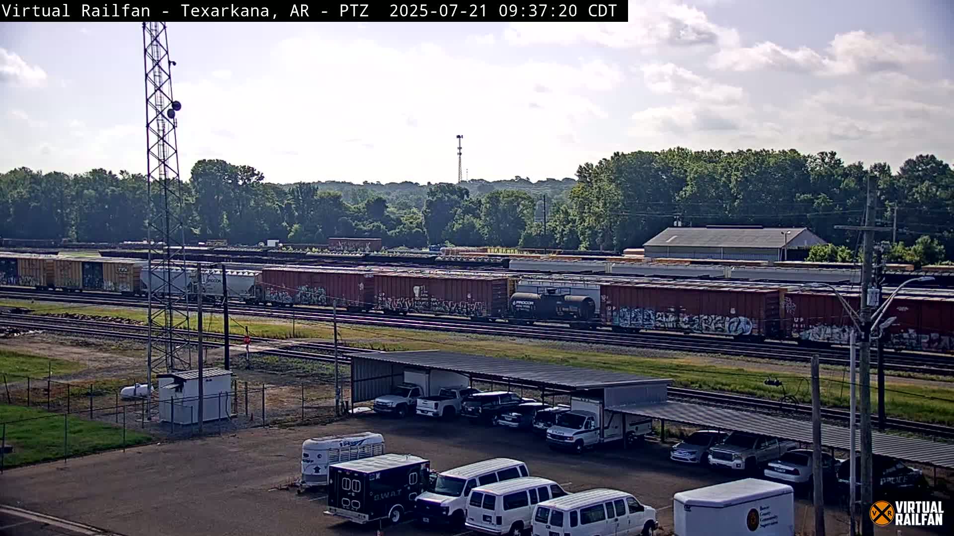 Texarkana Train Depot & Railroad Crossing Live Cam - Texarkana,Miller, Arkansas, USA 