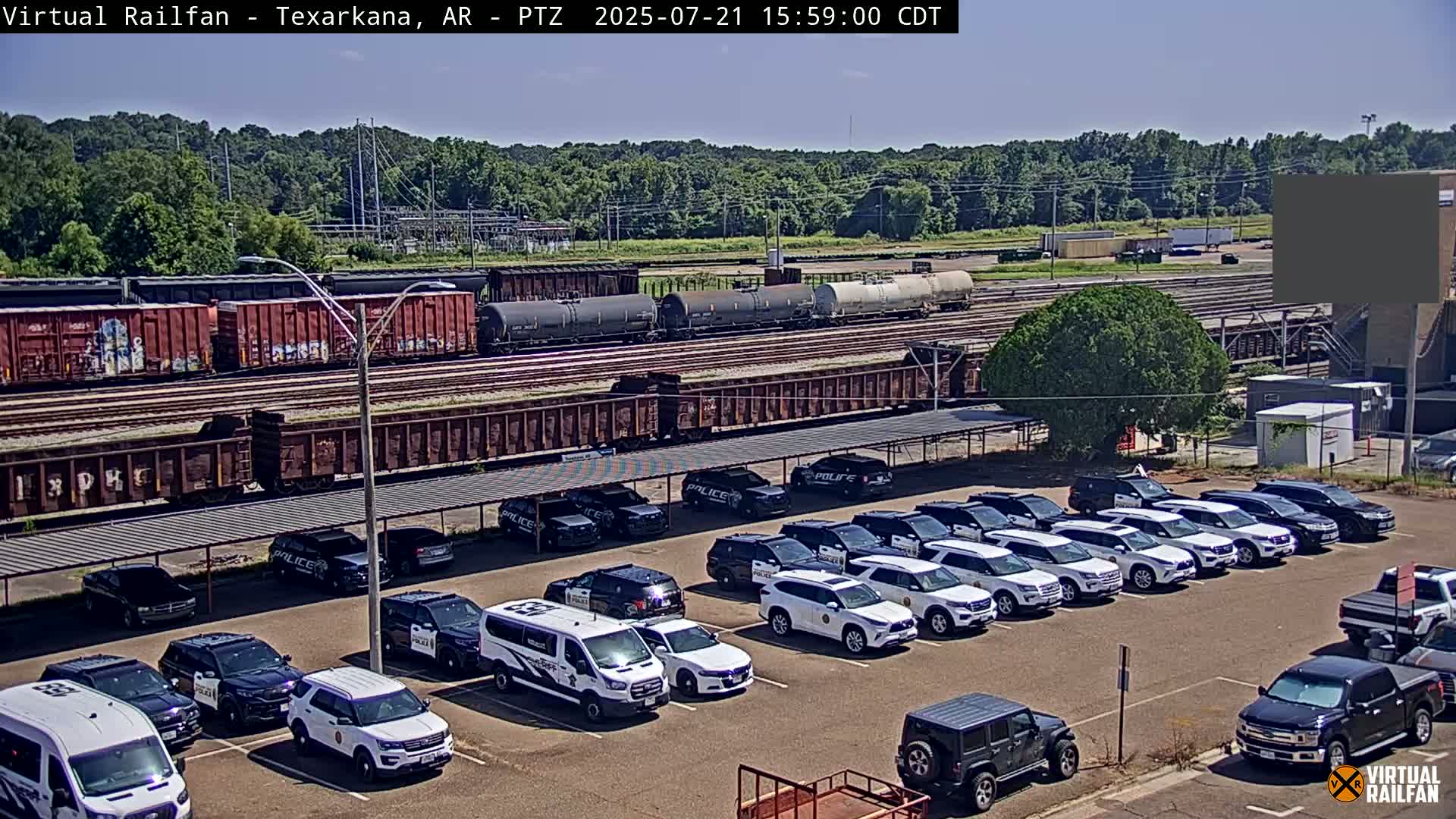 Texarkana Train Depot & Railroad Crossing Live Cam - Texarkana,Miller, Arkansas, USA 