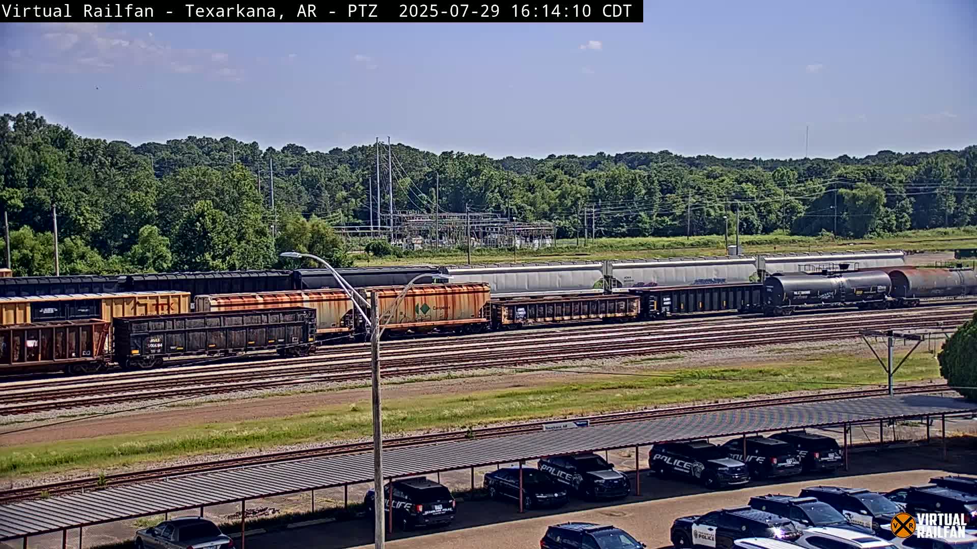 Texarkana Train Depot & Railroad Crossing Live Cam - Texarkana,Miller, Arkansas, USA 