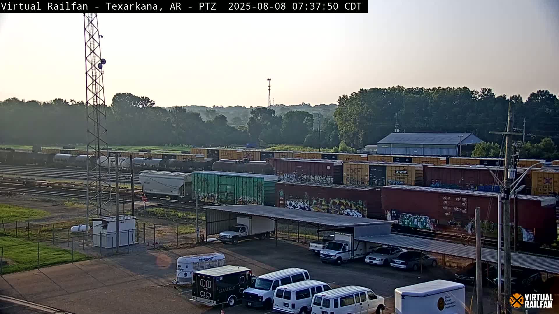 Texarkana Train Depot & Railroad Crossing Live Cam - Texarkana,Miller, Arkansas, USA 