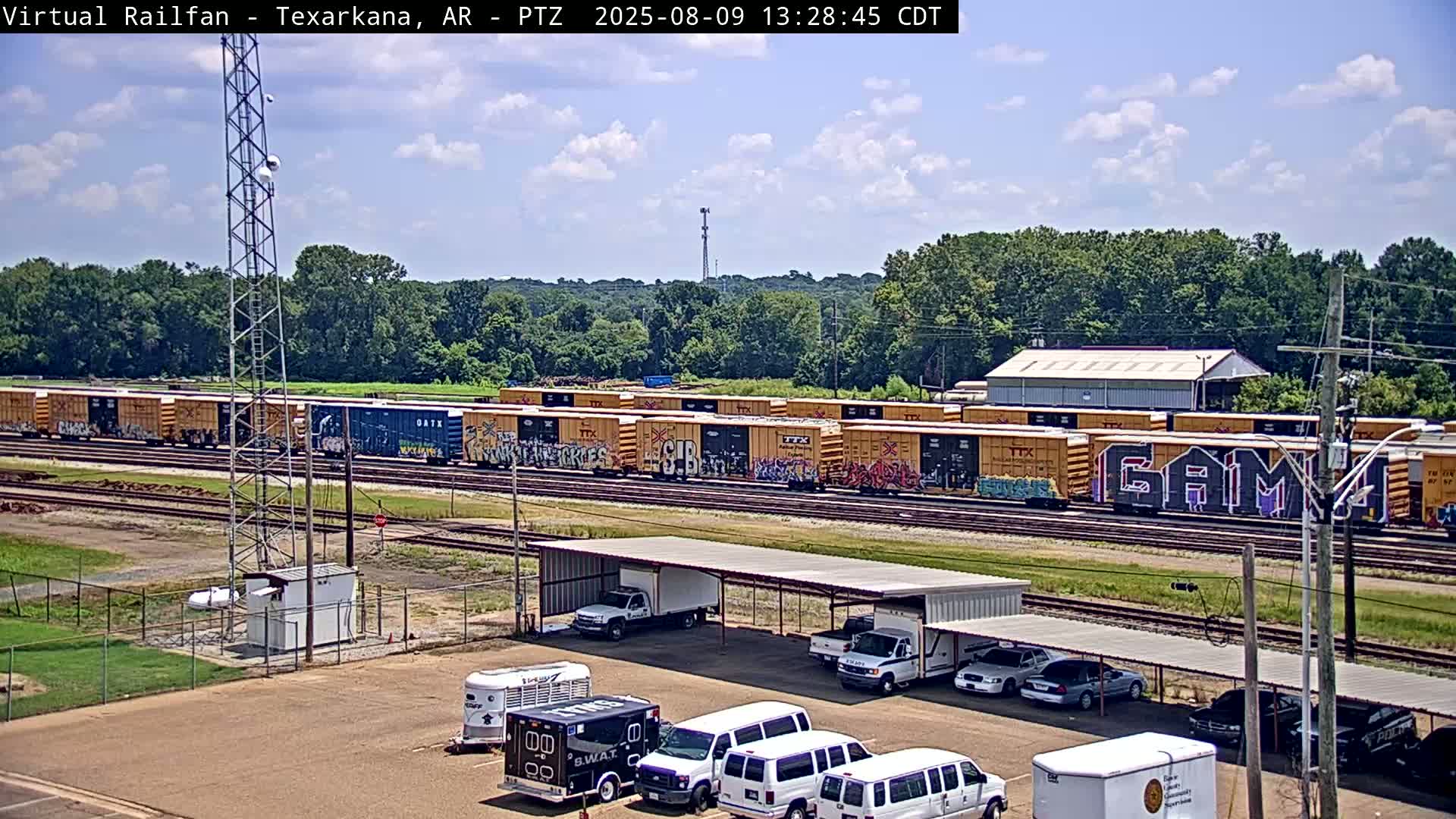 Texarkana Train Depot & Railroad Crossing Live Cam - Texarkana,Miller, Arkansas, USA 